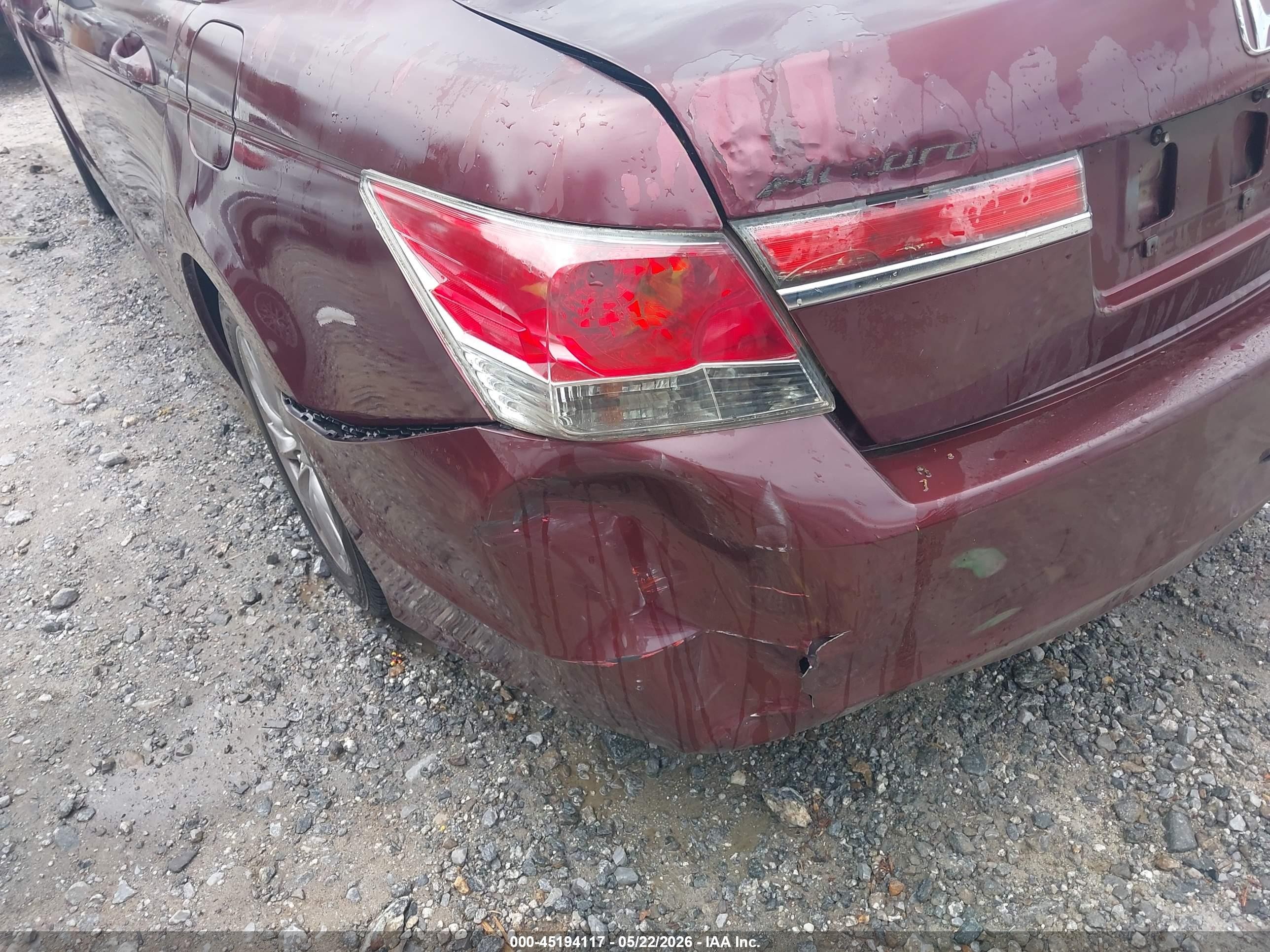 2012 Honda Accord 2.4 Ex Maroon vin: 1HGCP2F75CA213177