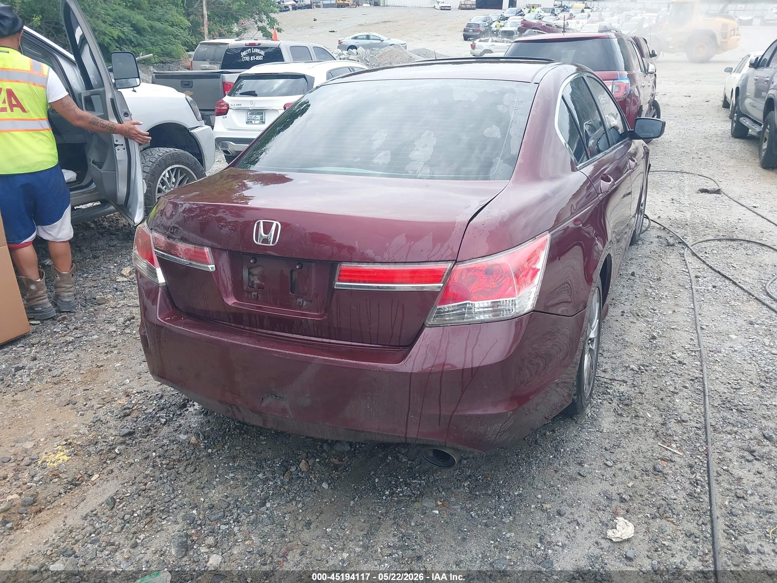 2012 Honda Accord 2.4 Ex Maroon vin: 1HGCP2F75CA213177