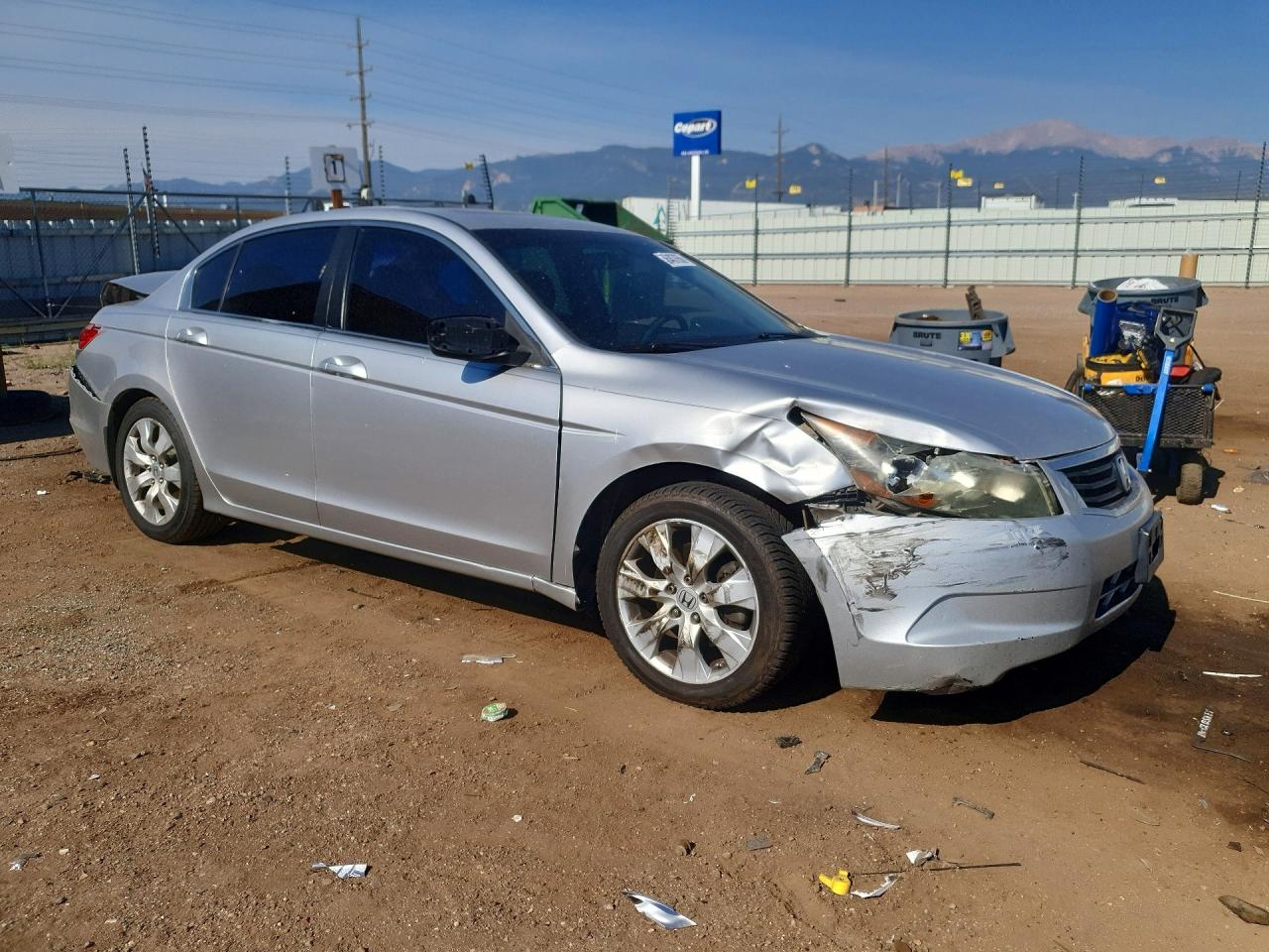 2010 Honda Accord Ex Silver vin: 1HGCP2F76AA049564