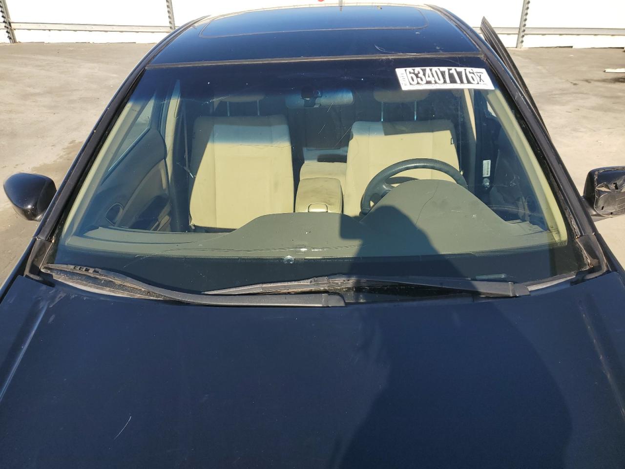 2010 Honda Accord Ex Black vin: 1HGCP2F76AA172457 Damage: Windshield, Broken, Replacement Required