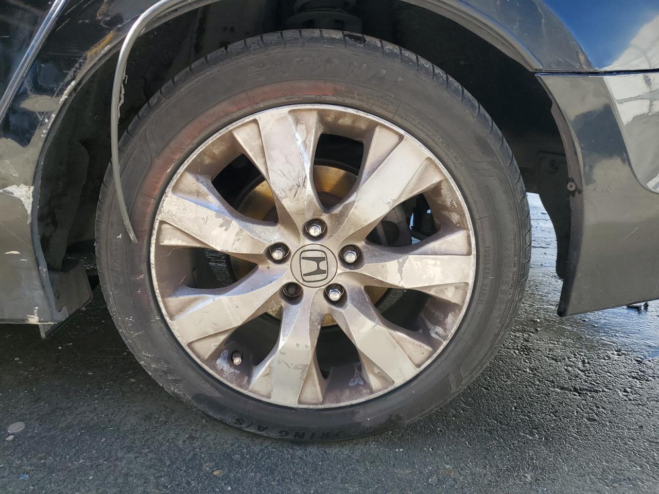 2010 Honda Accord Ex Black vin: 1HGCP2F76AA172457 Damage: Left Rear Wheel, Curb Rash, > 12 Inches