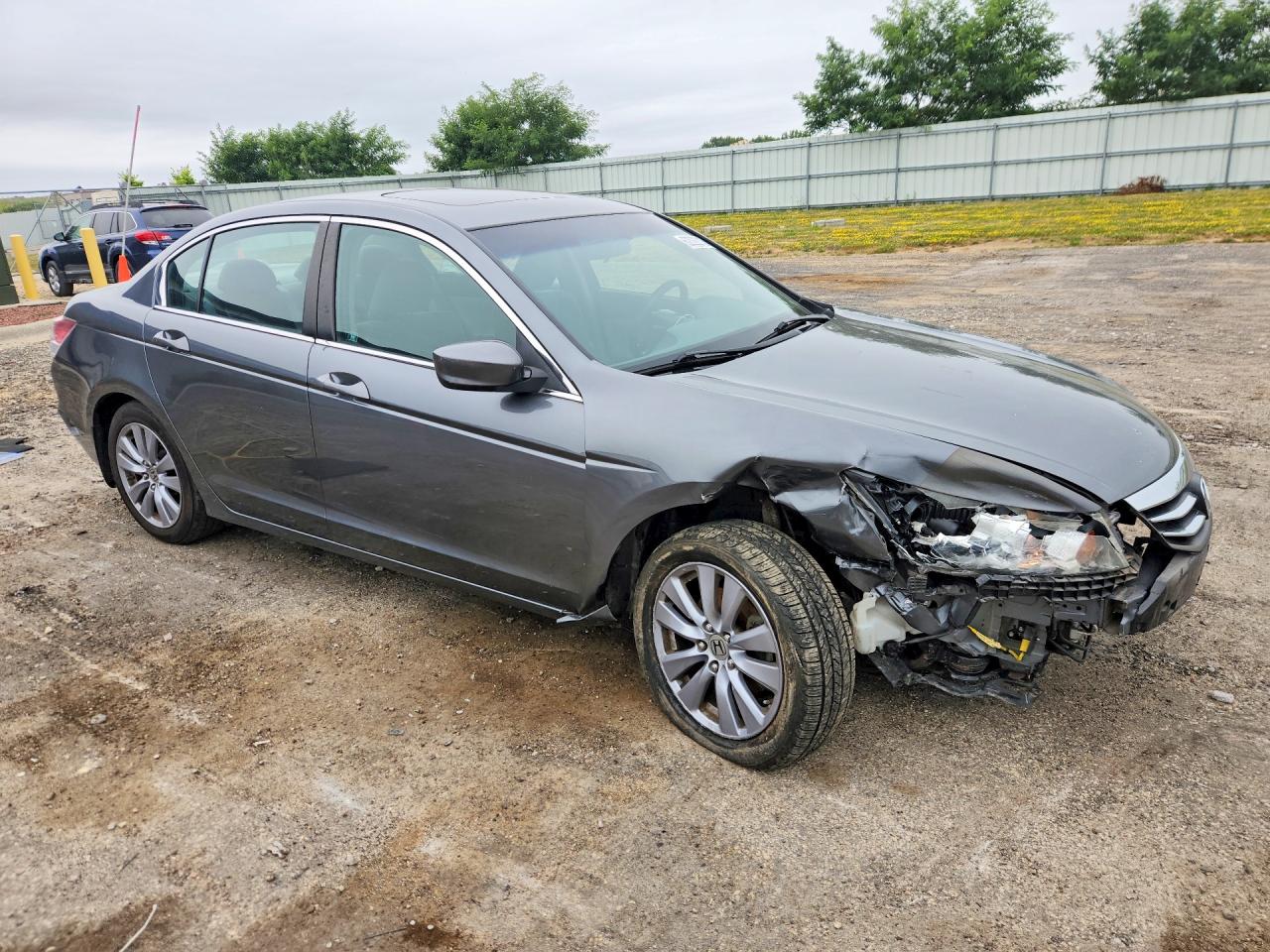 2011 Honda Accord Ex Gray vin: 1HGCP2F76BA012371