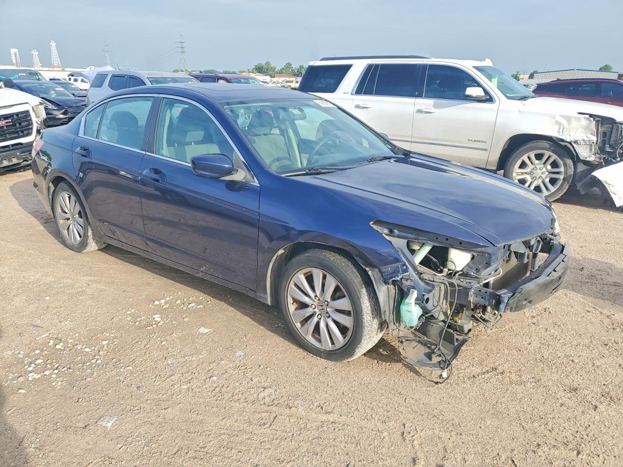 2011 Honda Accord Ex Blue vin: 1HGCP2F76BA040493