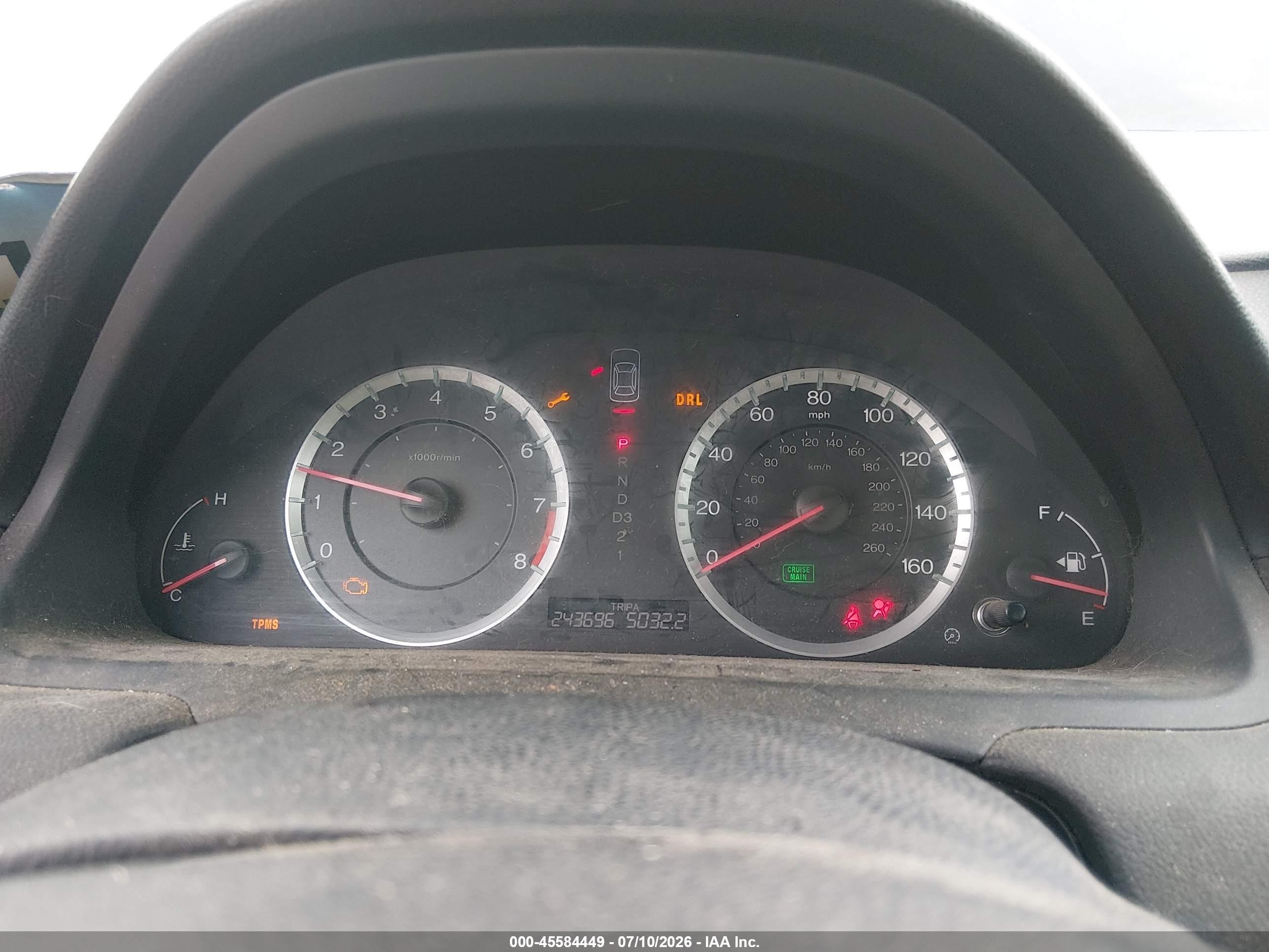 2011 Honda Accord 2.4 Ex Серый vin: 1HGCP2F76BA042132