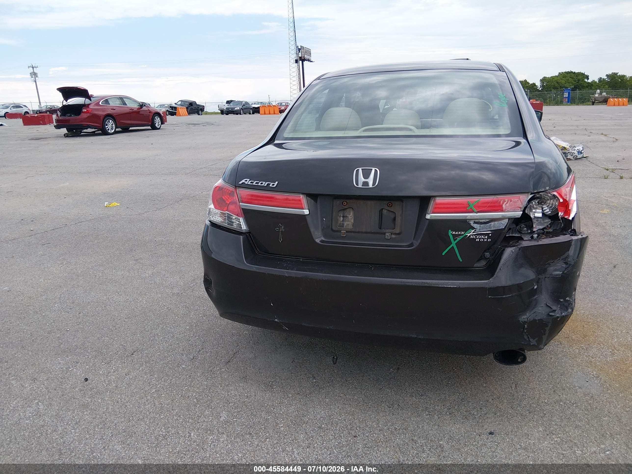 2011 Honda Accord 2.4 Ex Серый vin: 1HGCP2F76BA042132