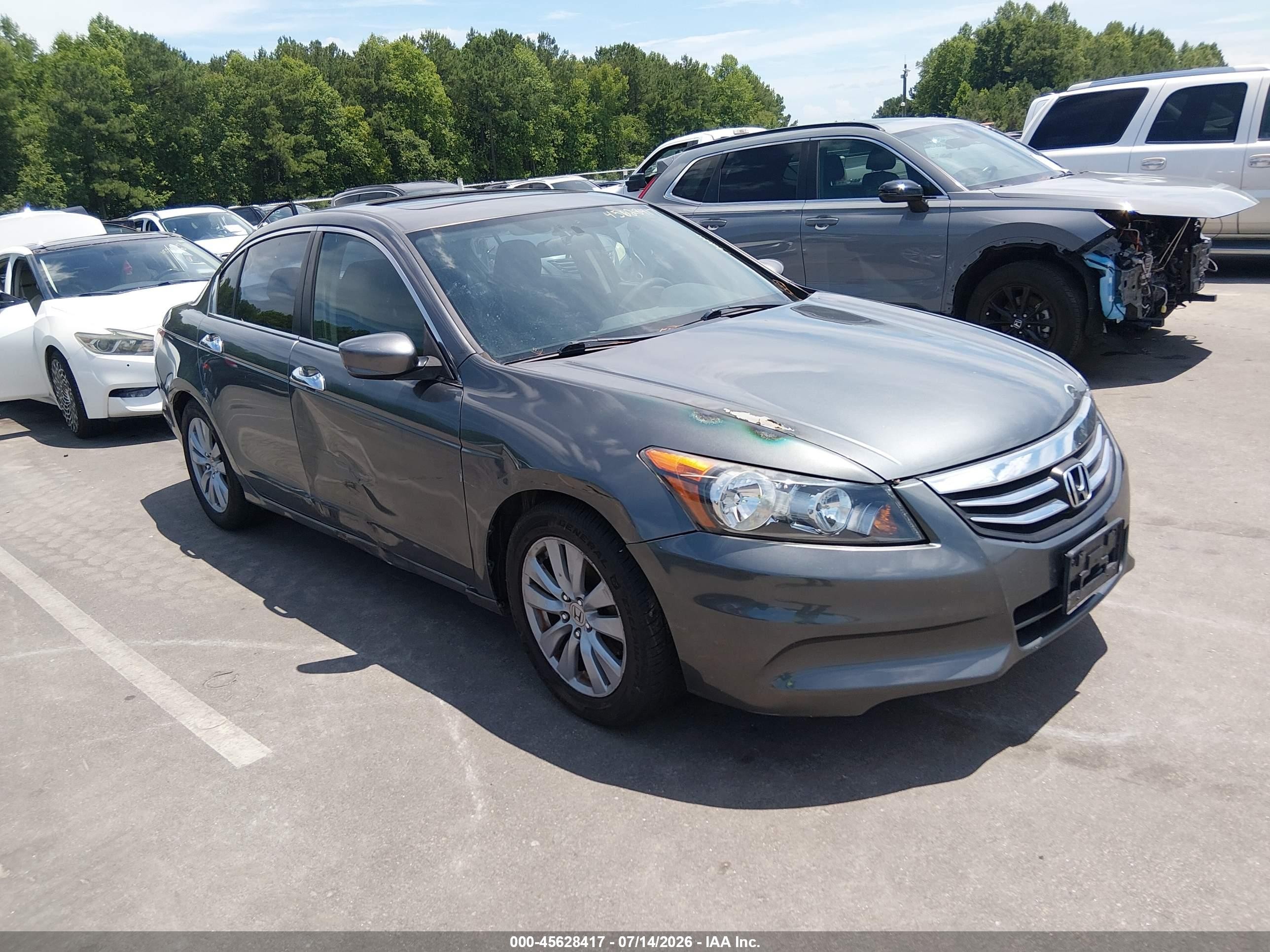2011 Honda Accord 2.4 Ex Gray vin: 1HGCP2F76BA089628