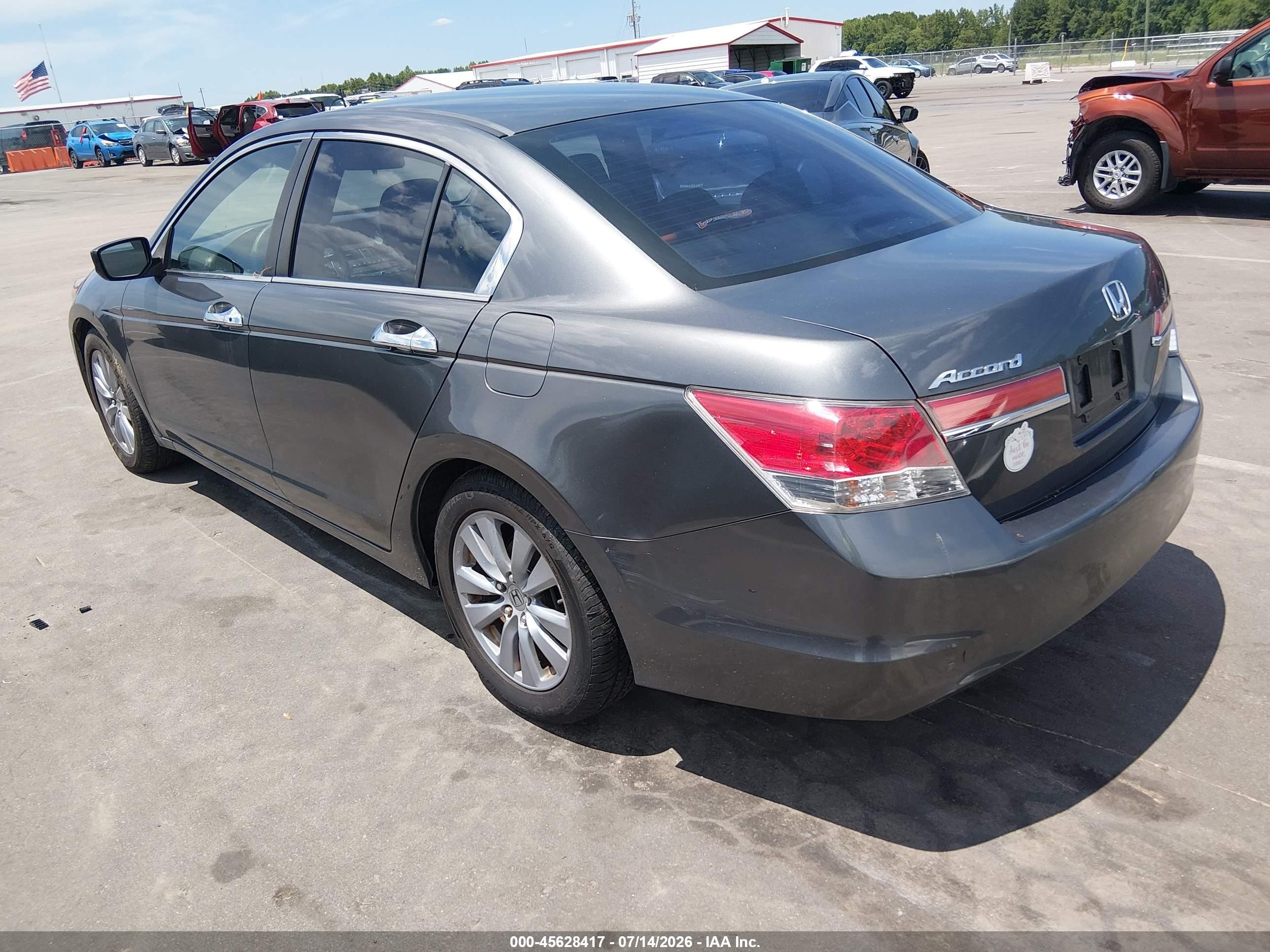 2011 Honda Accord 2.4 Ex Gray vin: 1HGCP2F76BA089628