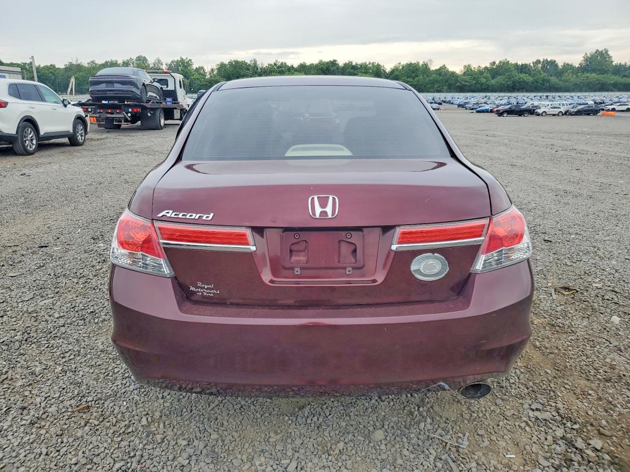 2011 Honda Accord Ex Burgundy vin: 1HGCP2F76BA108565