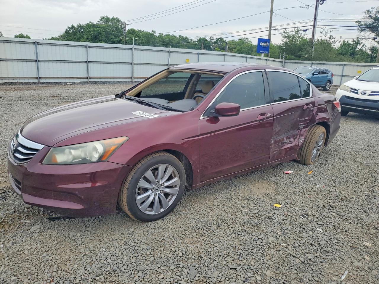 2011 Honda Accord Ex Burgundy vin: 1HGCP2F76BA108565
