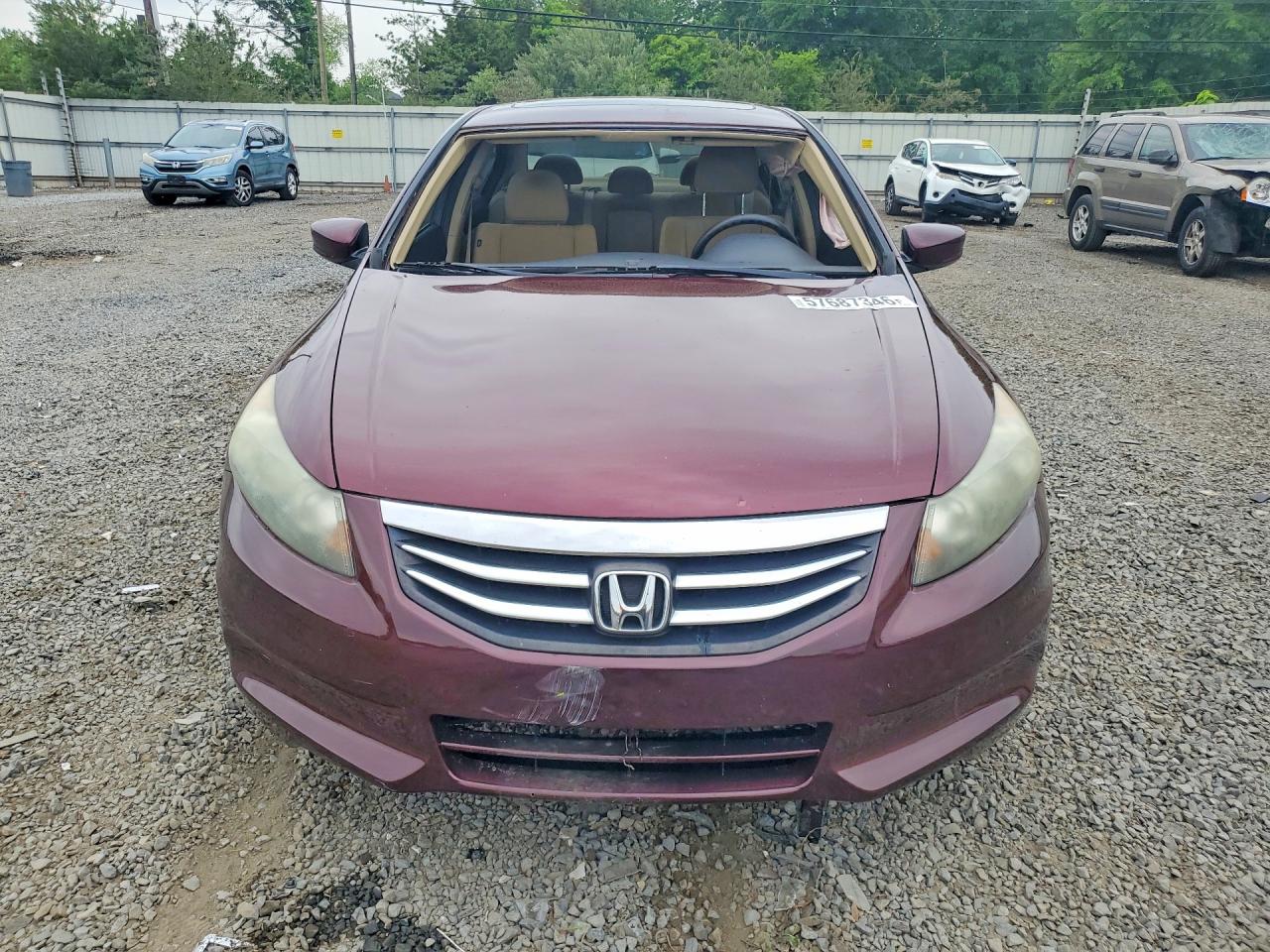 2011 Honda Accord Ex Burgundy vin: 1HGCP2F76BA108565
