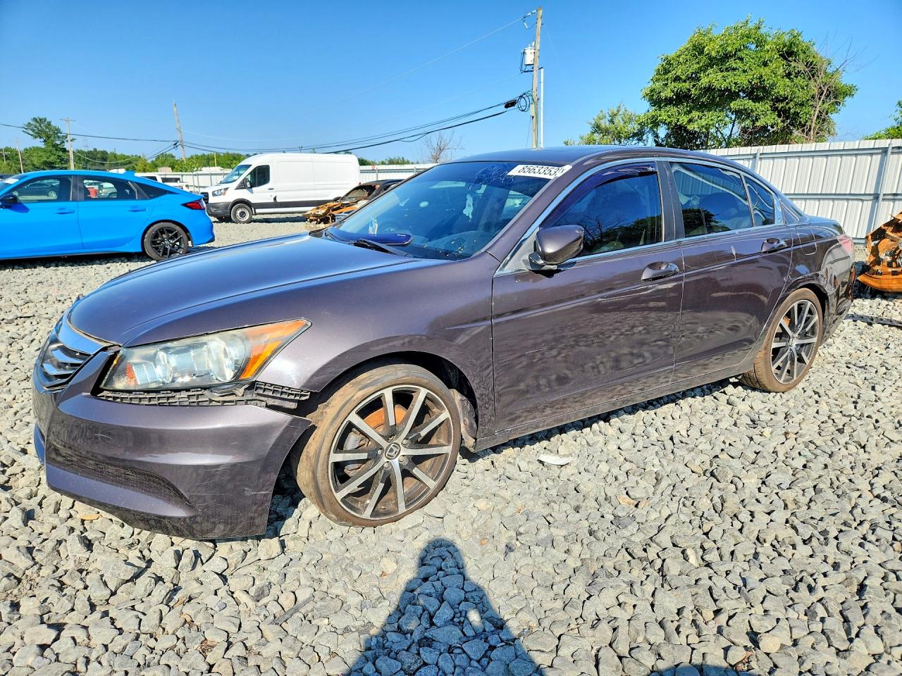 2012 Honda Accord Ex Gray vin: 1HGCP2F76CA027454