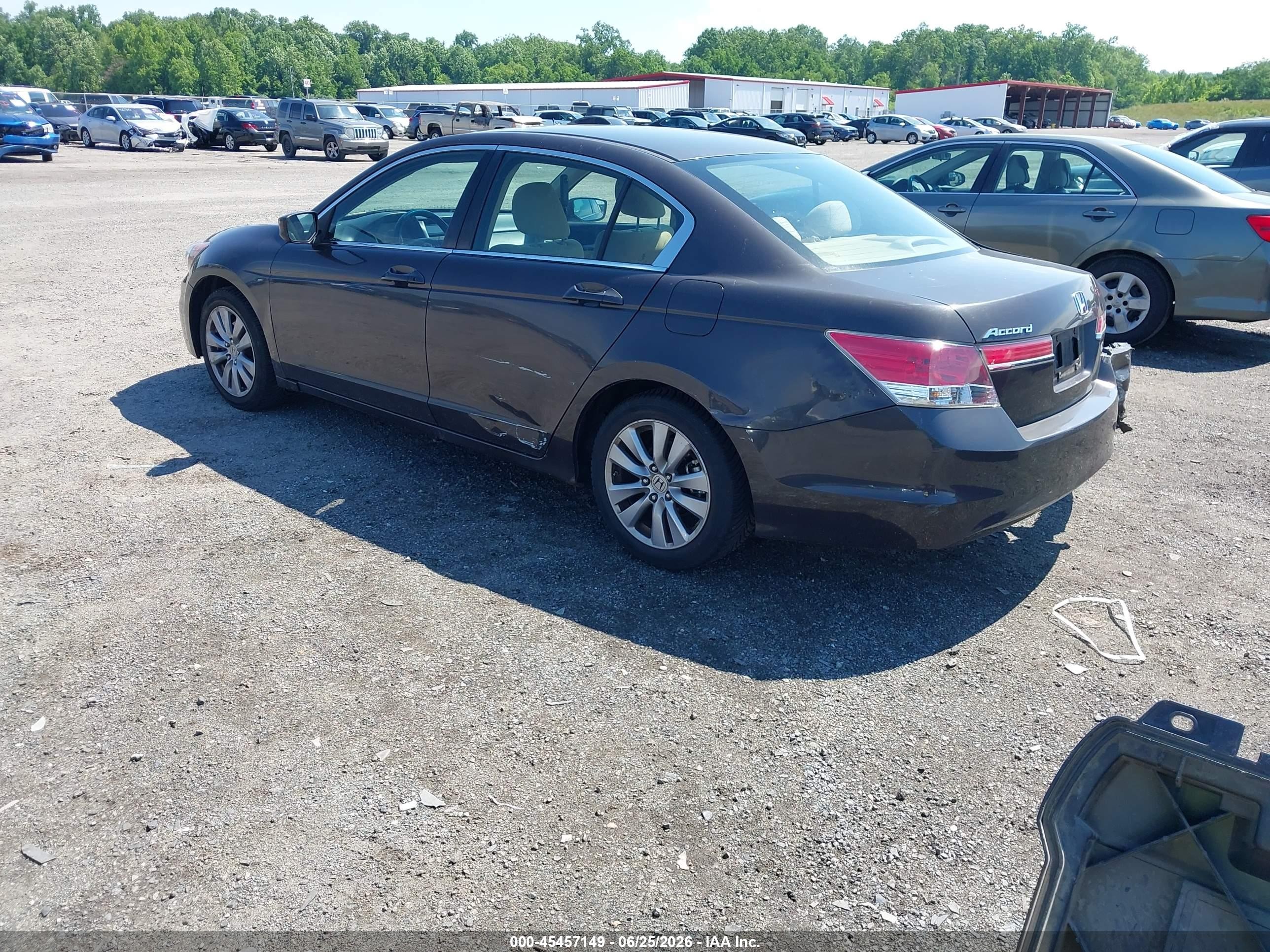2012 Honda Accord 2.4 Ex Burgundy vin: 1HGCP2F76CA035988