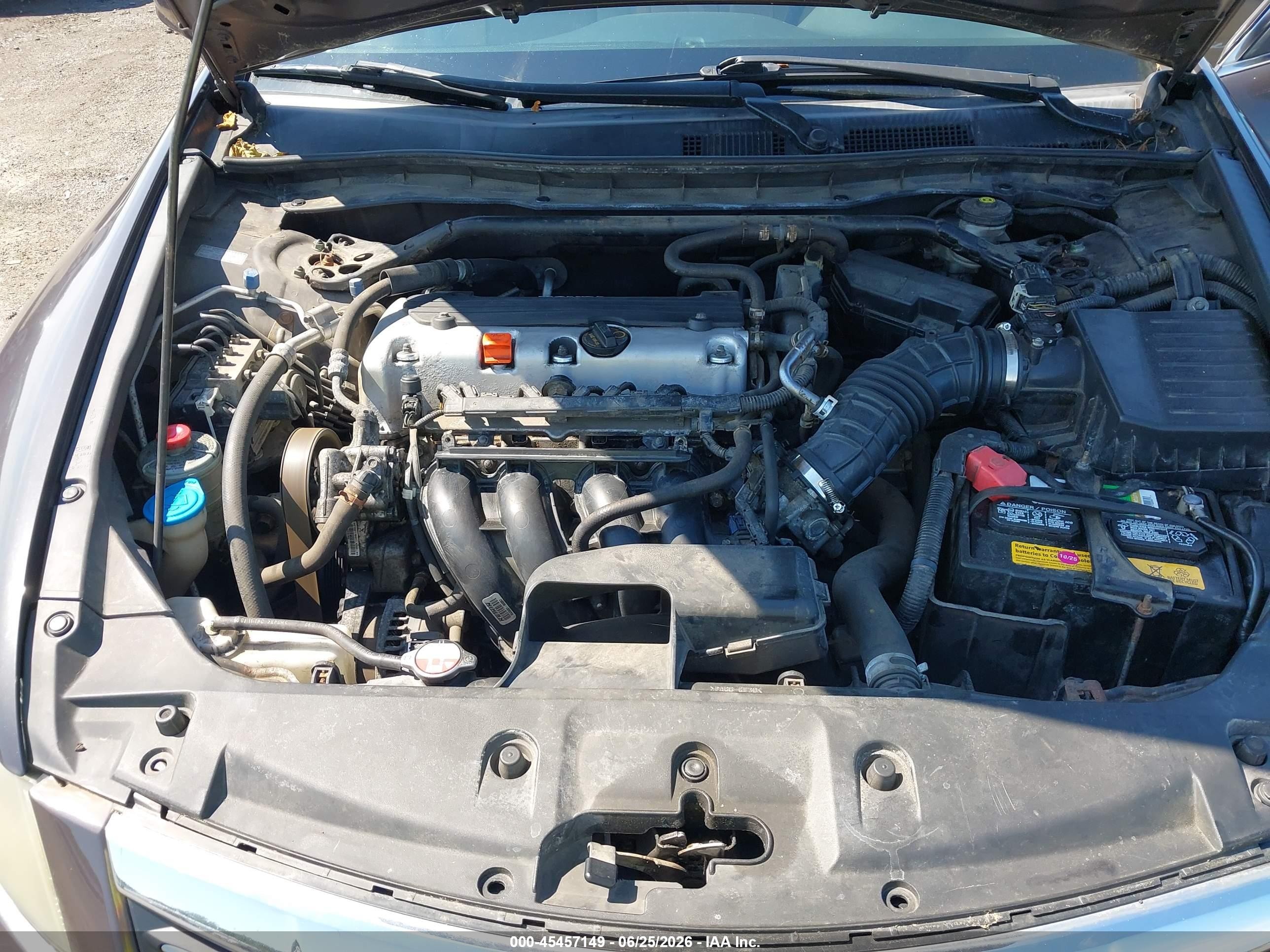 2012 Honda Accord 2.4 Ex Burgundy vin: 1HGCP2F76CA035988