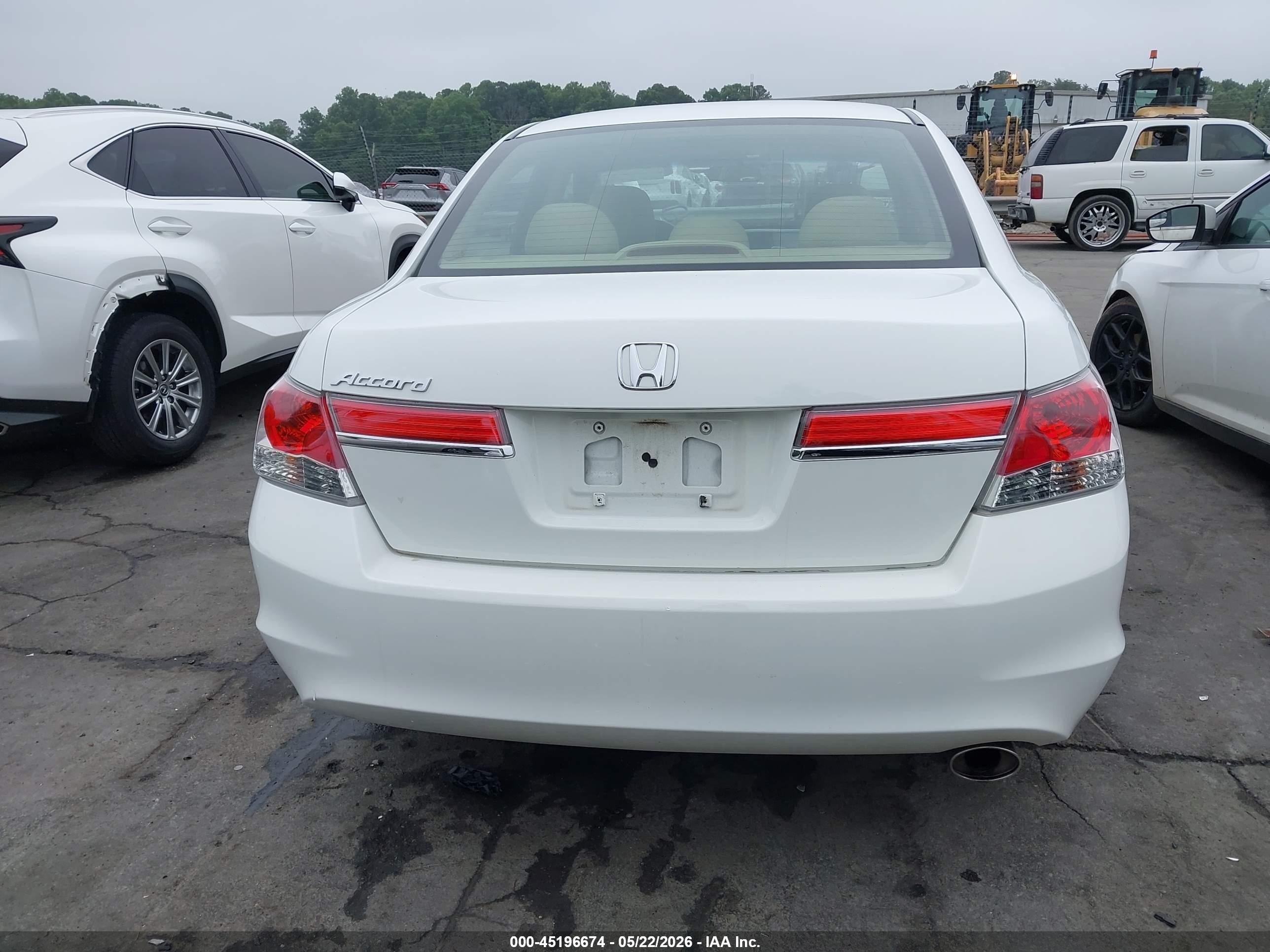 2012 Honda Accord 2.4 Ex White vin: 1HGCP2F76CA119065
