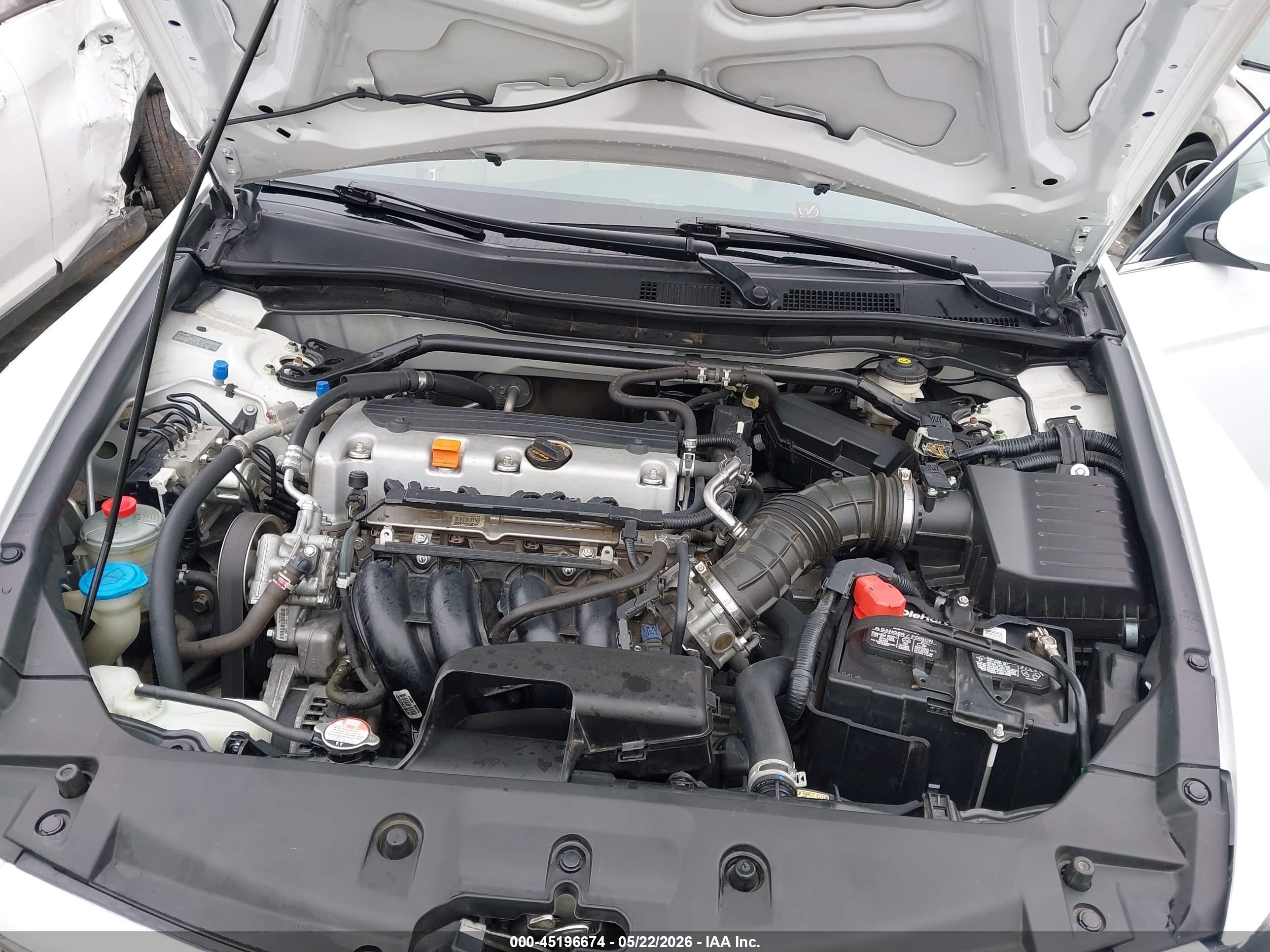 2012 Honda Accord 2.4 Ex White vin: 1HGCP2F76CA119065