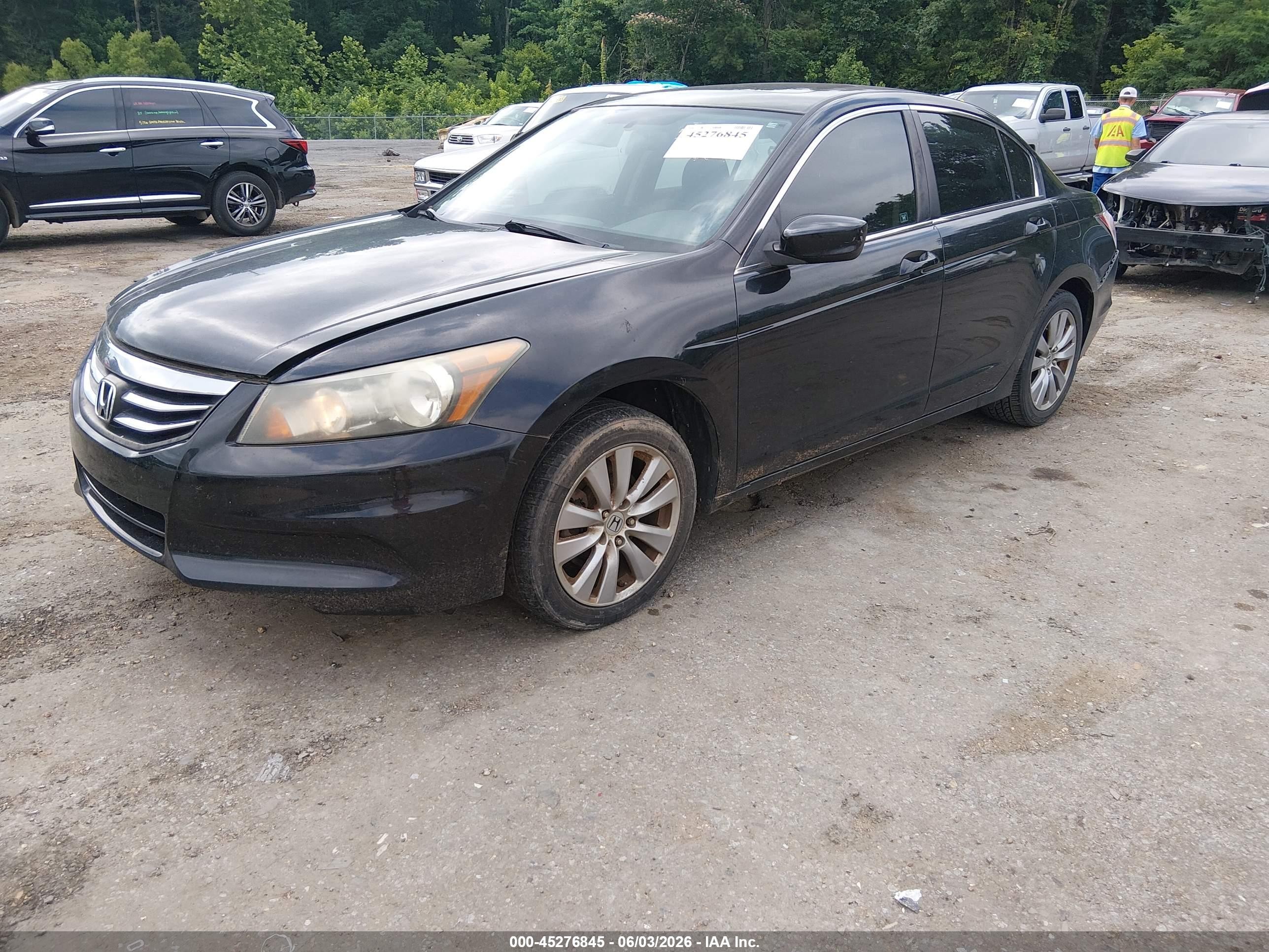 2012 Honda Accord 2.4 Ex Black vin: 1HGCP2F76CA152437