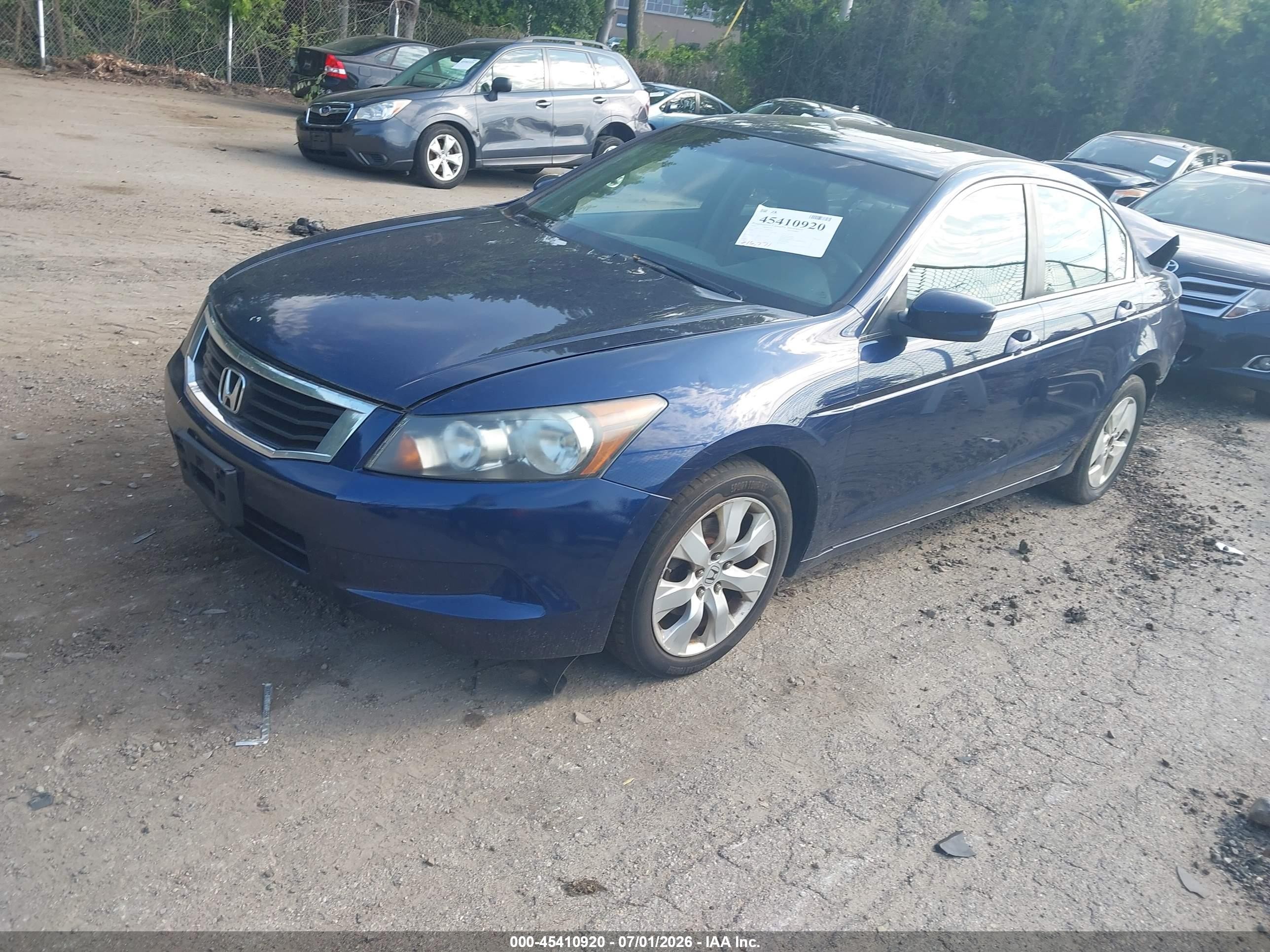 2010 Honda Accord 2.4 Ex Blue vin: 1HGCP2F77AA009591