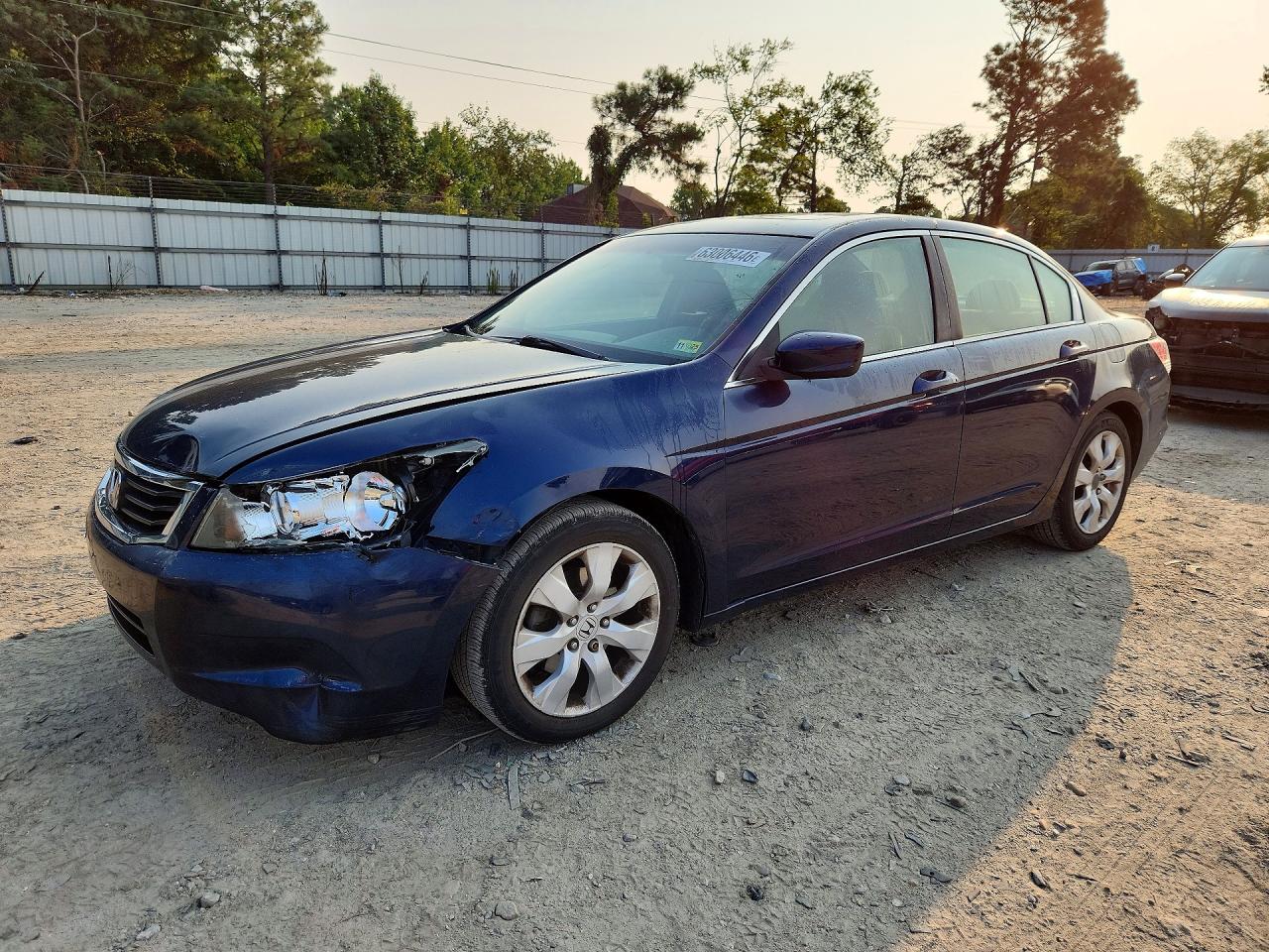 2010 Honda Accord Ex Blue vin: 1HGCP2F77AA011132