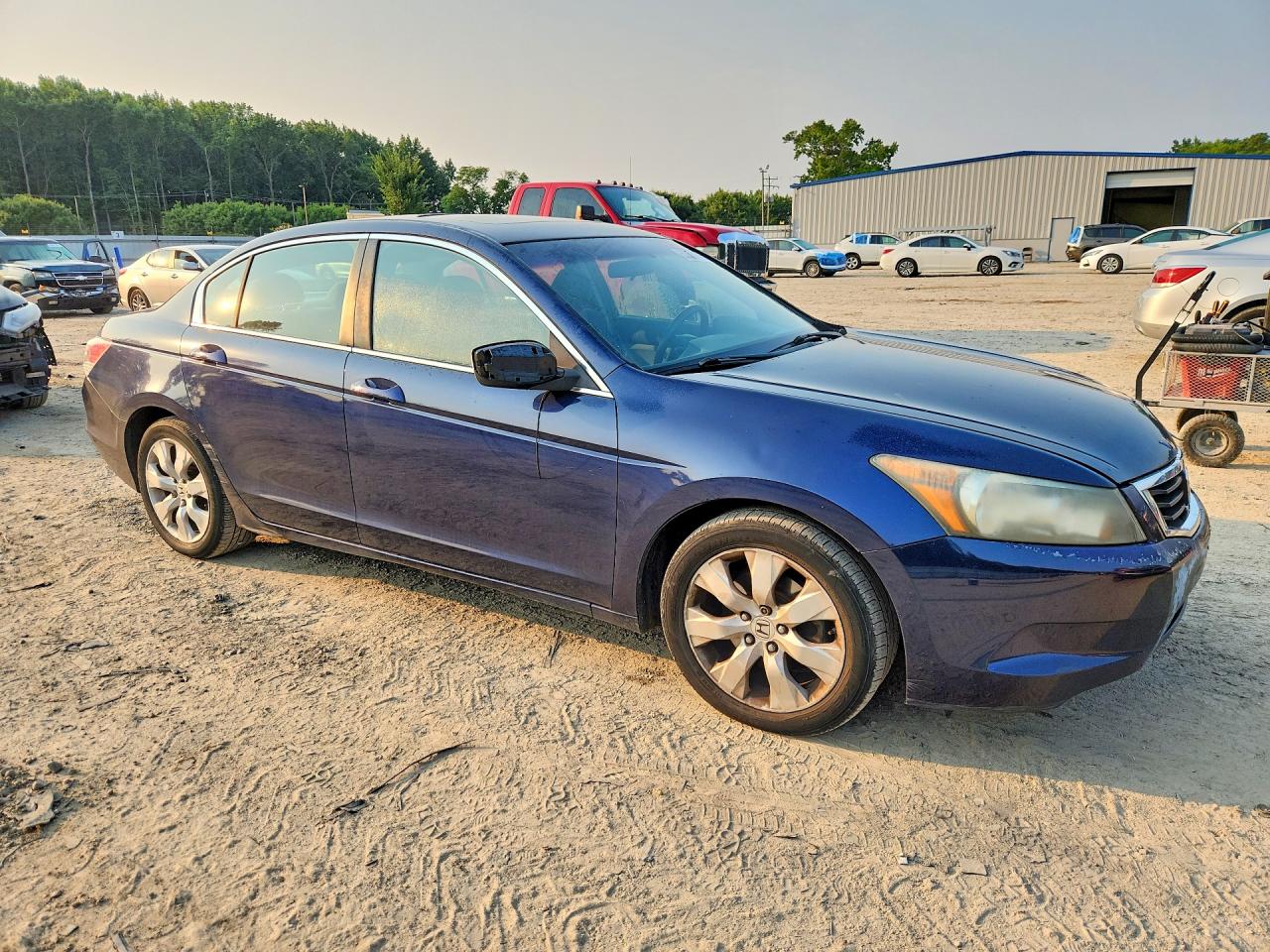 2010 Honda Accord Ex Blue vin: 1HGCP2F77AA011132