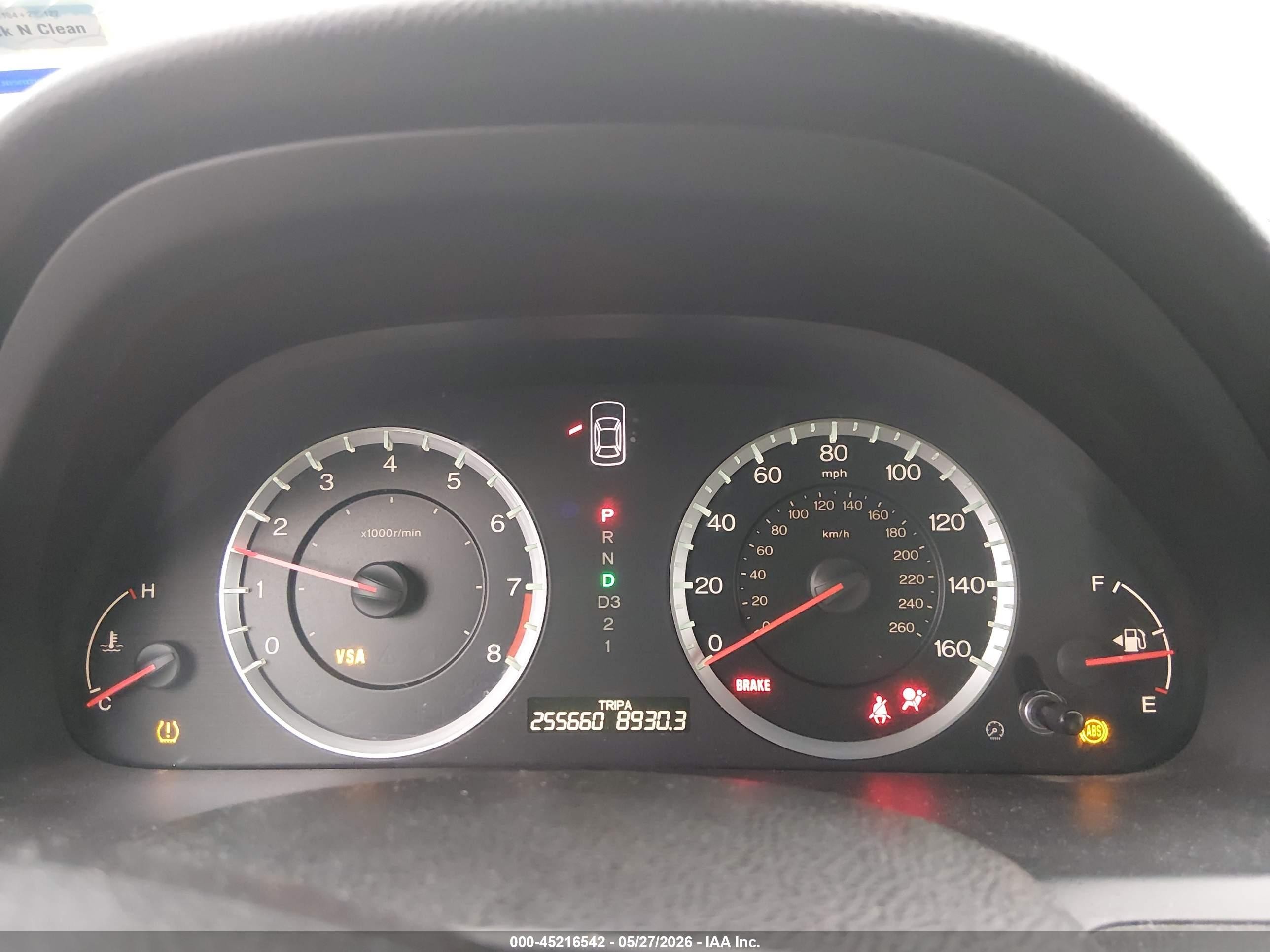 2010 Honda Accord 2.4 Ex Серый vin: 1HGCP2F77AA039240