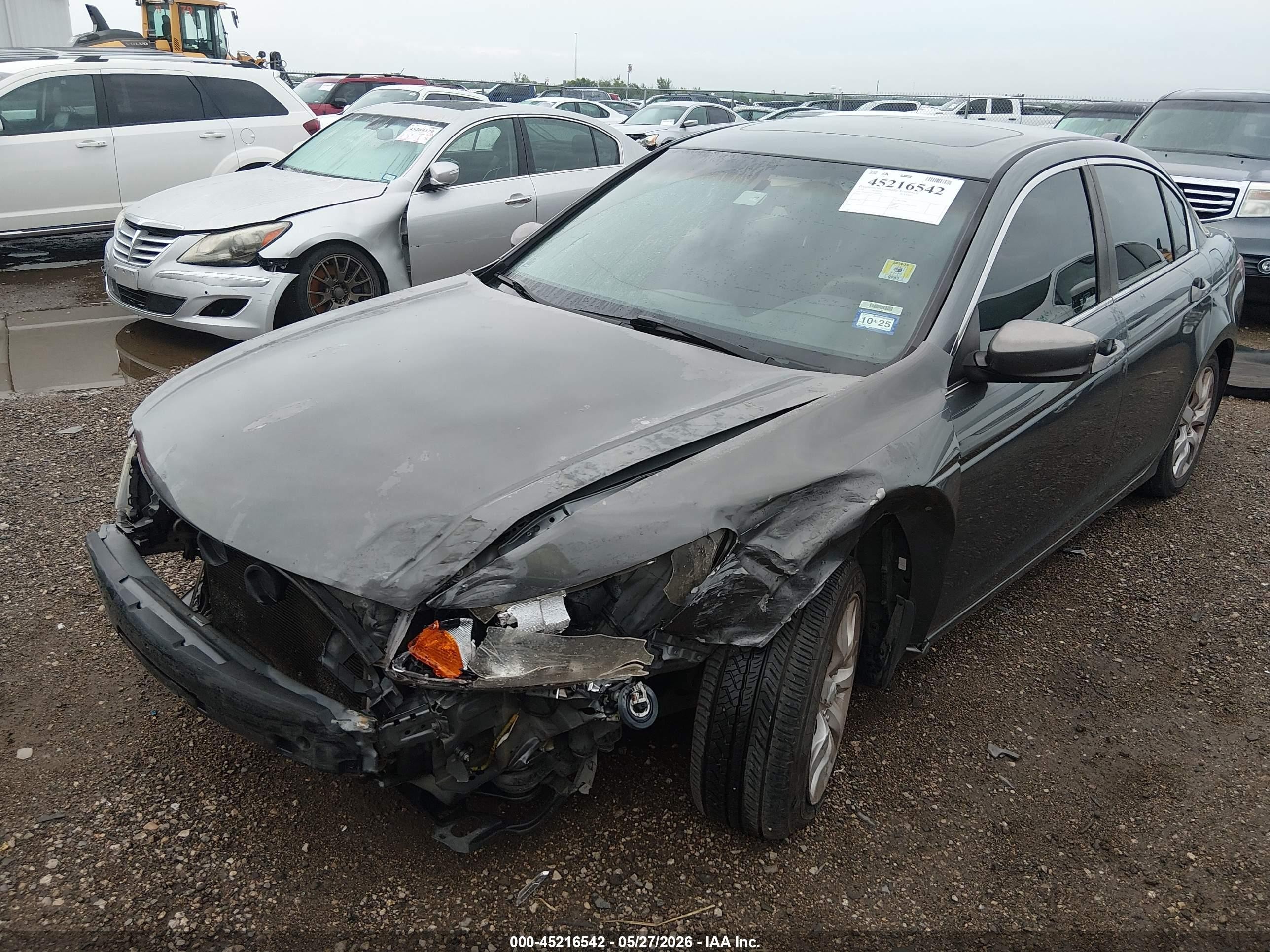 2010 Honda Accord 2.4 Ex Серый vin: 1HGCP2F77AA039240