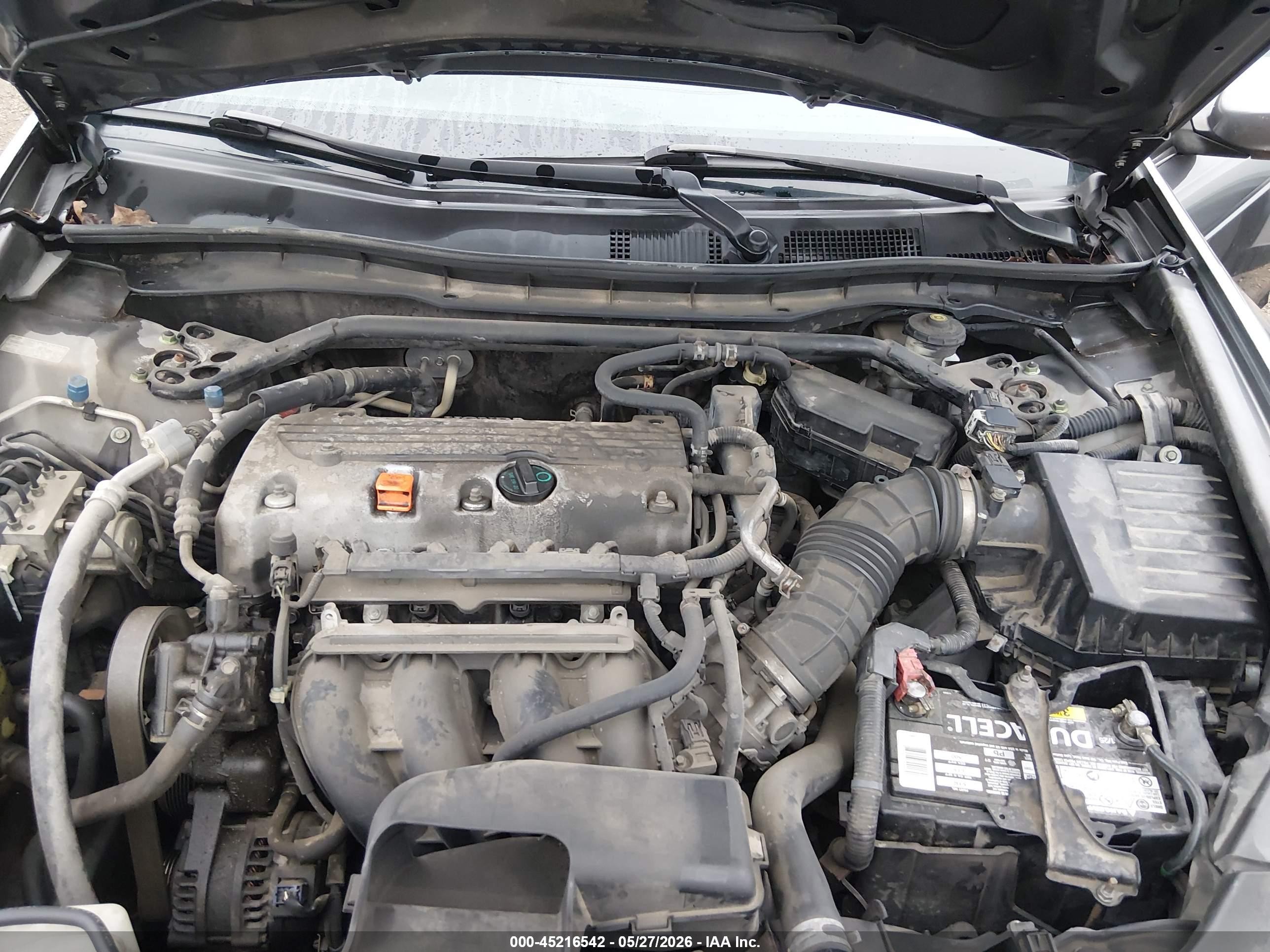 2010 Honda Accord 2.4 Ex Серый vin: 1HGCP2F77AA039240