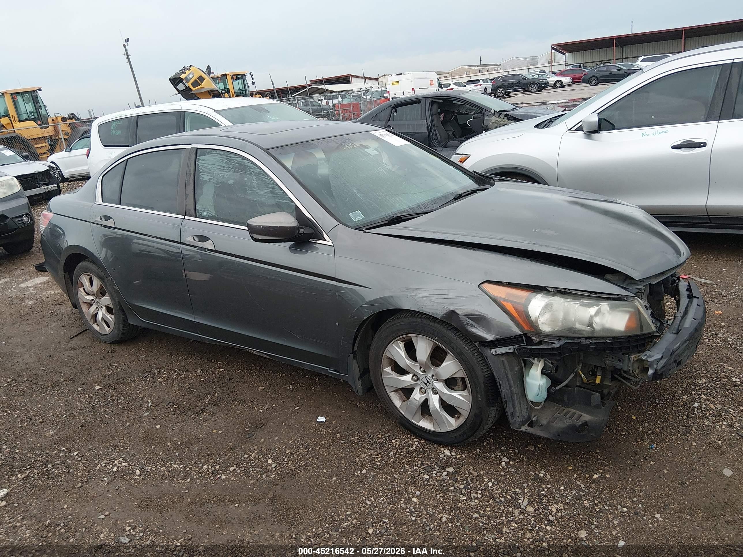 2010 Honda Accord 2.4 Ex Серый vin: 1HGCP2F77AA039240