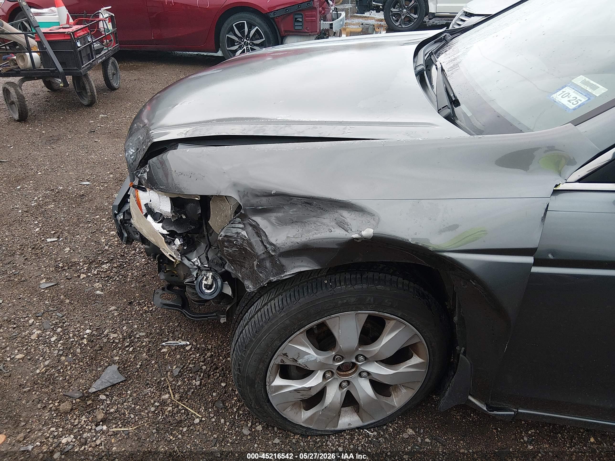 2010 Honda Accord 2.4 Ex Серый vin: 1HGCP2F77AA039240
