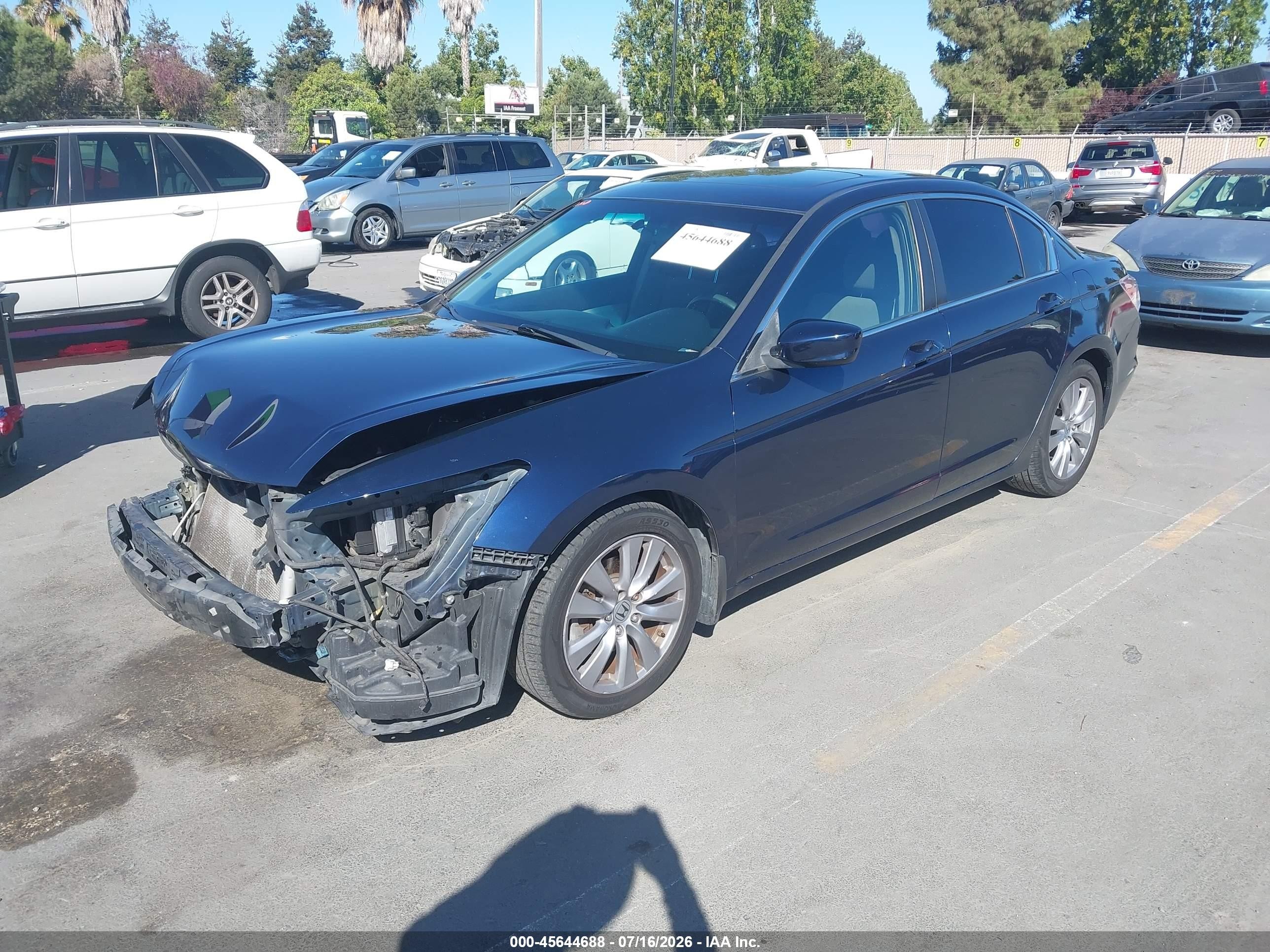 2012 Honda Accord 2.4 Ex Blue vin: 1HGCP2F77CA053934