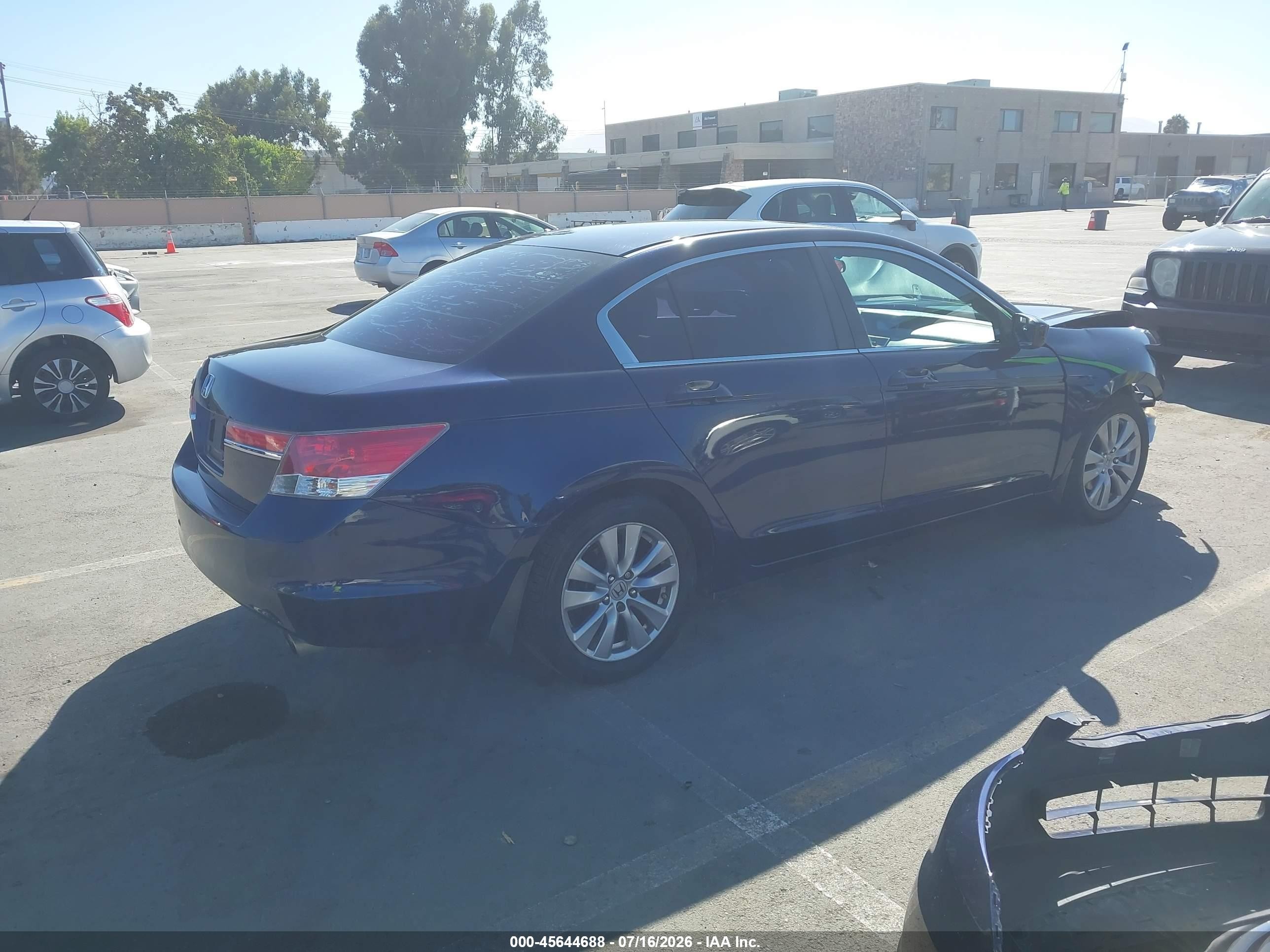 2012 Honda Accord 2.4 Ex Blue vin: 1HGCP2F77CA053934
