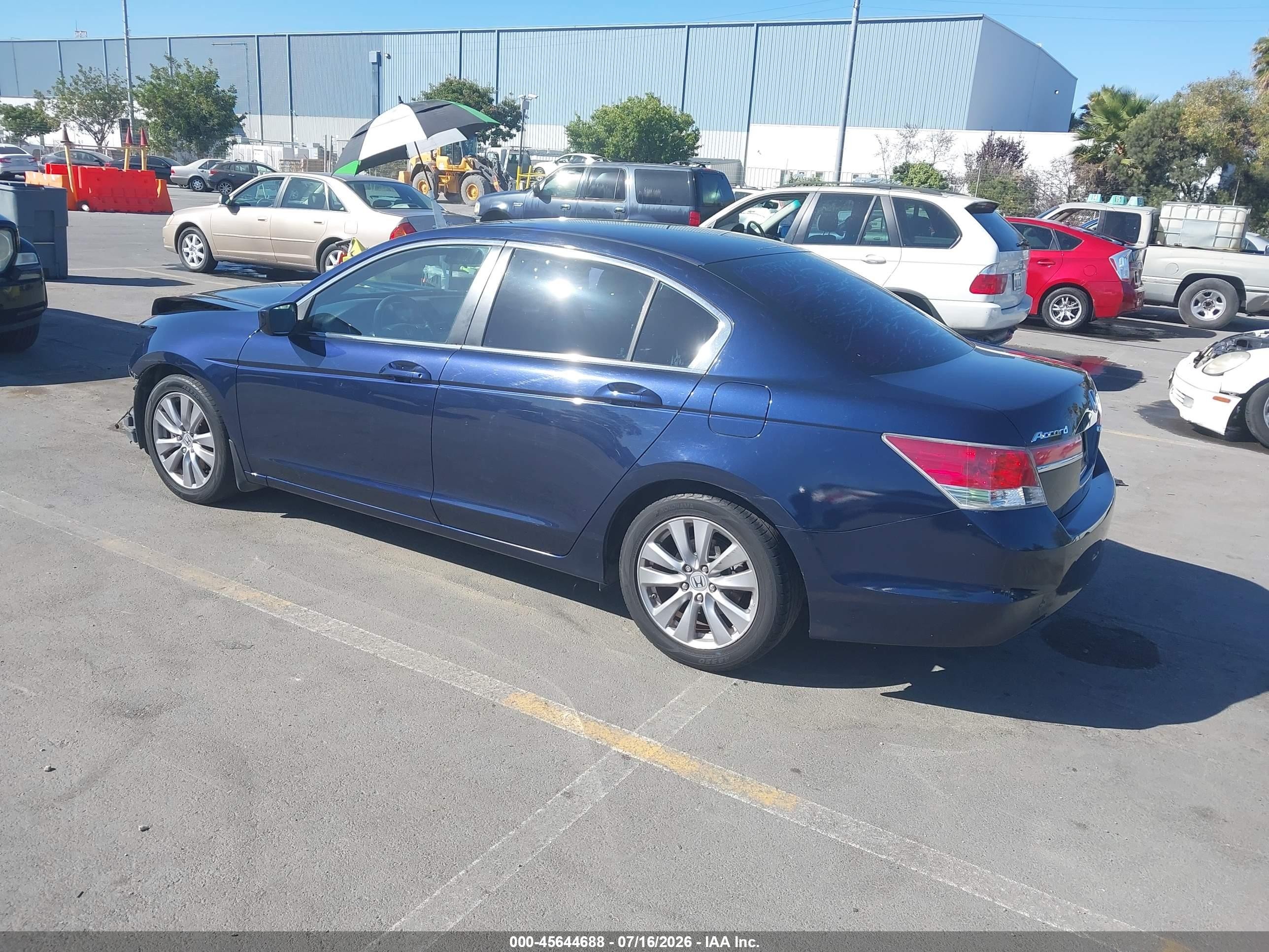 2012 Honda Accord 2.4 Ex Blue vin: 1HGCP2F77CA053934