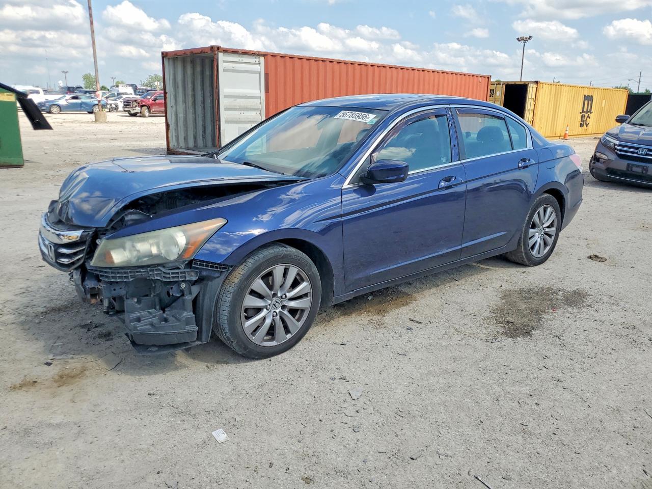 2012 Honda Accord Ex Blue vin: 1HGCP2F77CA085251