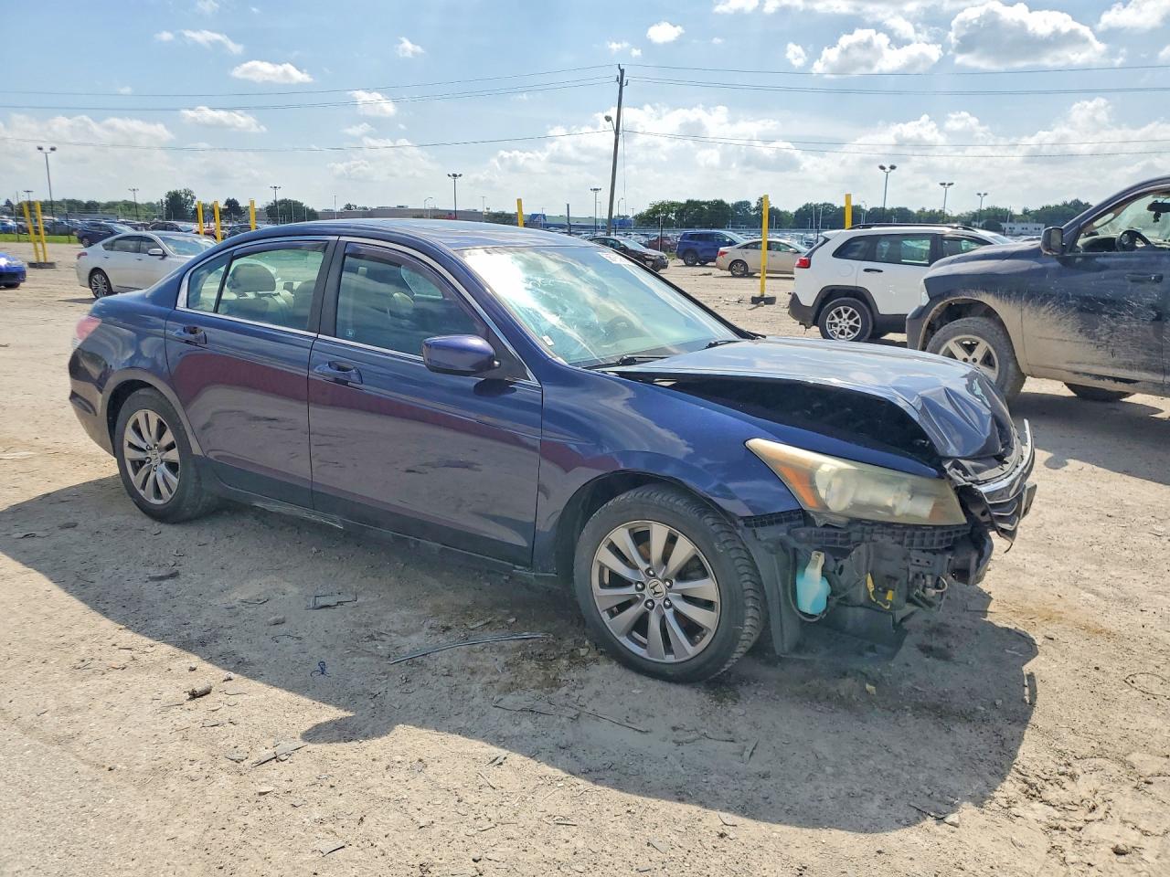 2012 Honda Accord Ex Синий vin: 1HGCP2F77CA085251