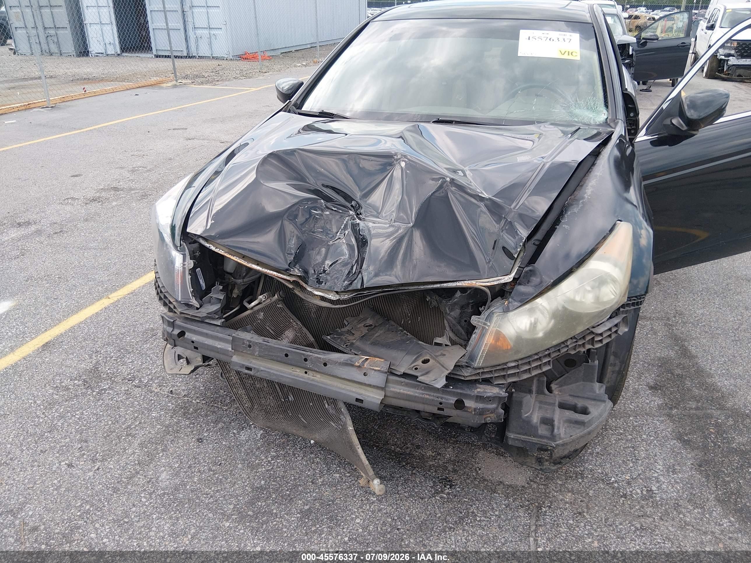 2010 Honda Accord 2.4 Ex Black vin: 1HGCP2F78AA008434