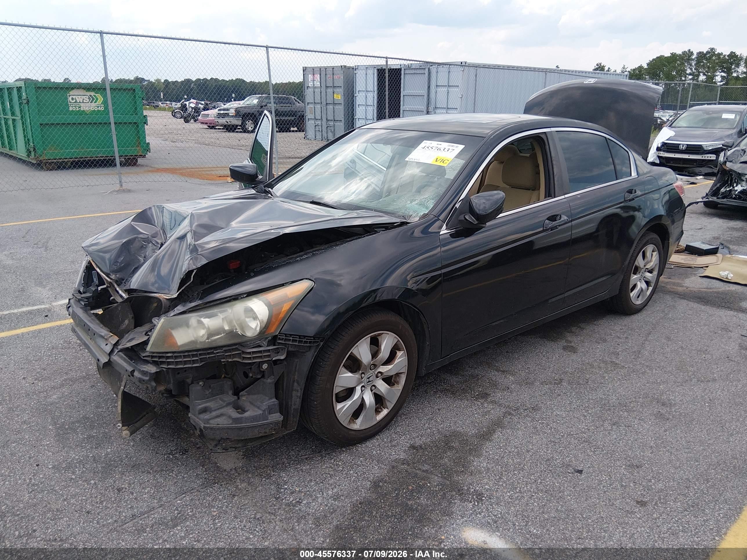 2010 Honda Accord 2.4 Ex Black vin: 1HGCP2F78AA008434