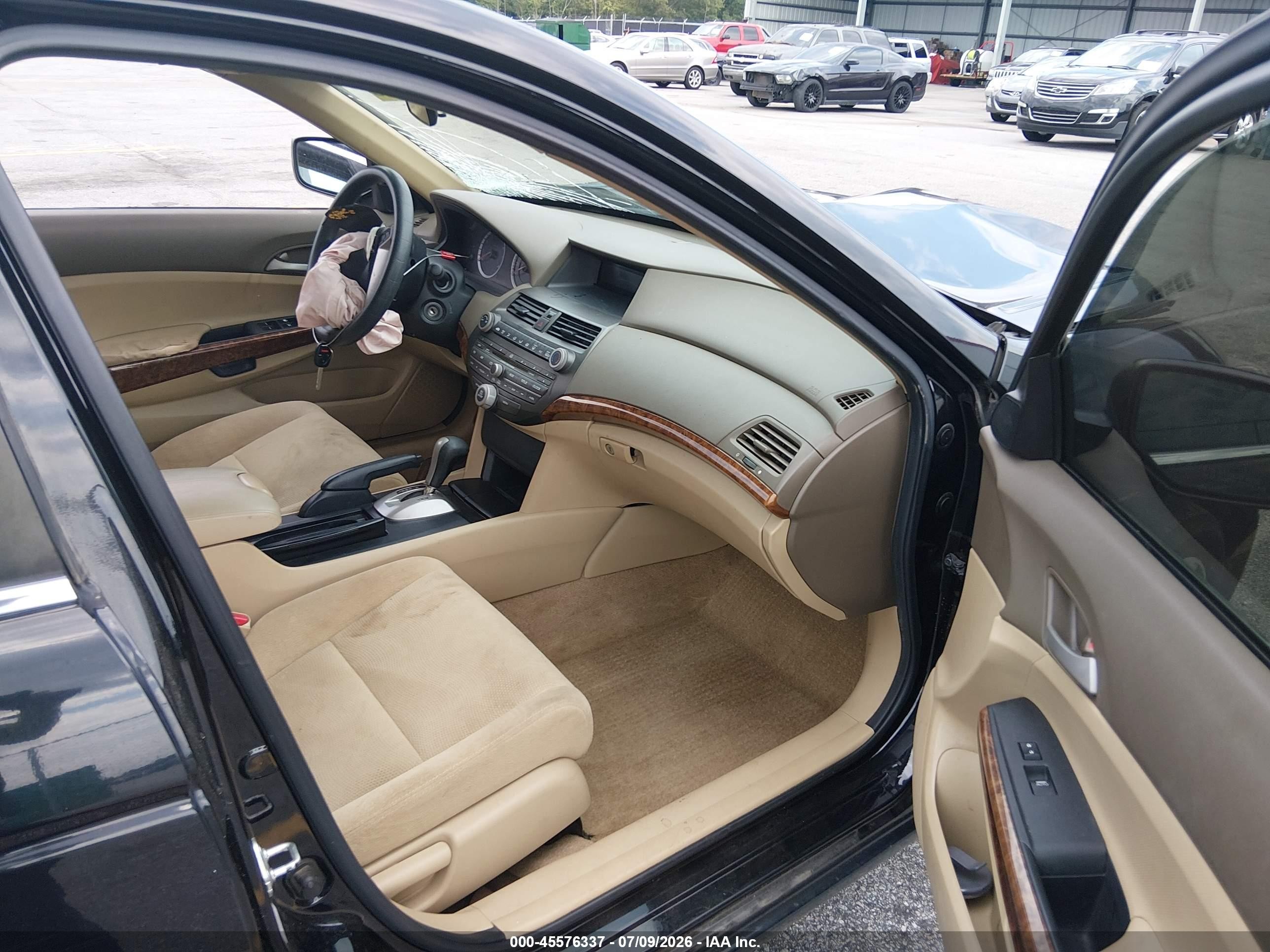 2010 Honda Accord 2.4 Ex Black vin: 1HGCP2F78AA008434
