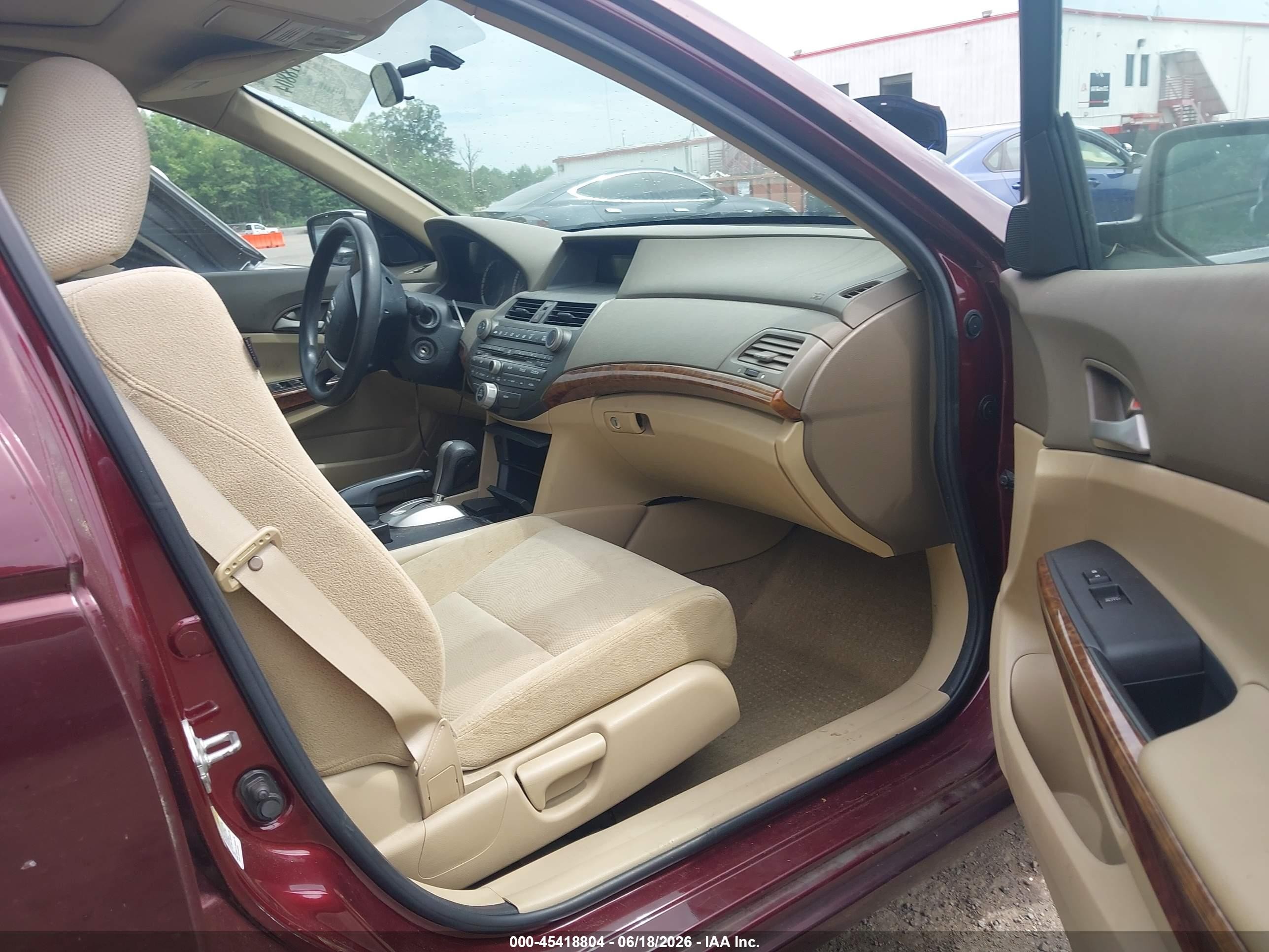 2010 Honda Accord 2.4 Ex Burgundy vin: 1HGCP2F78AA030594