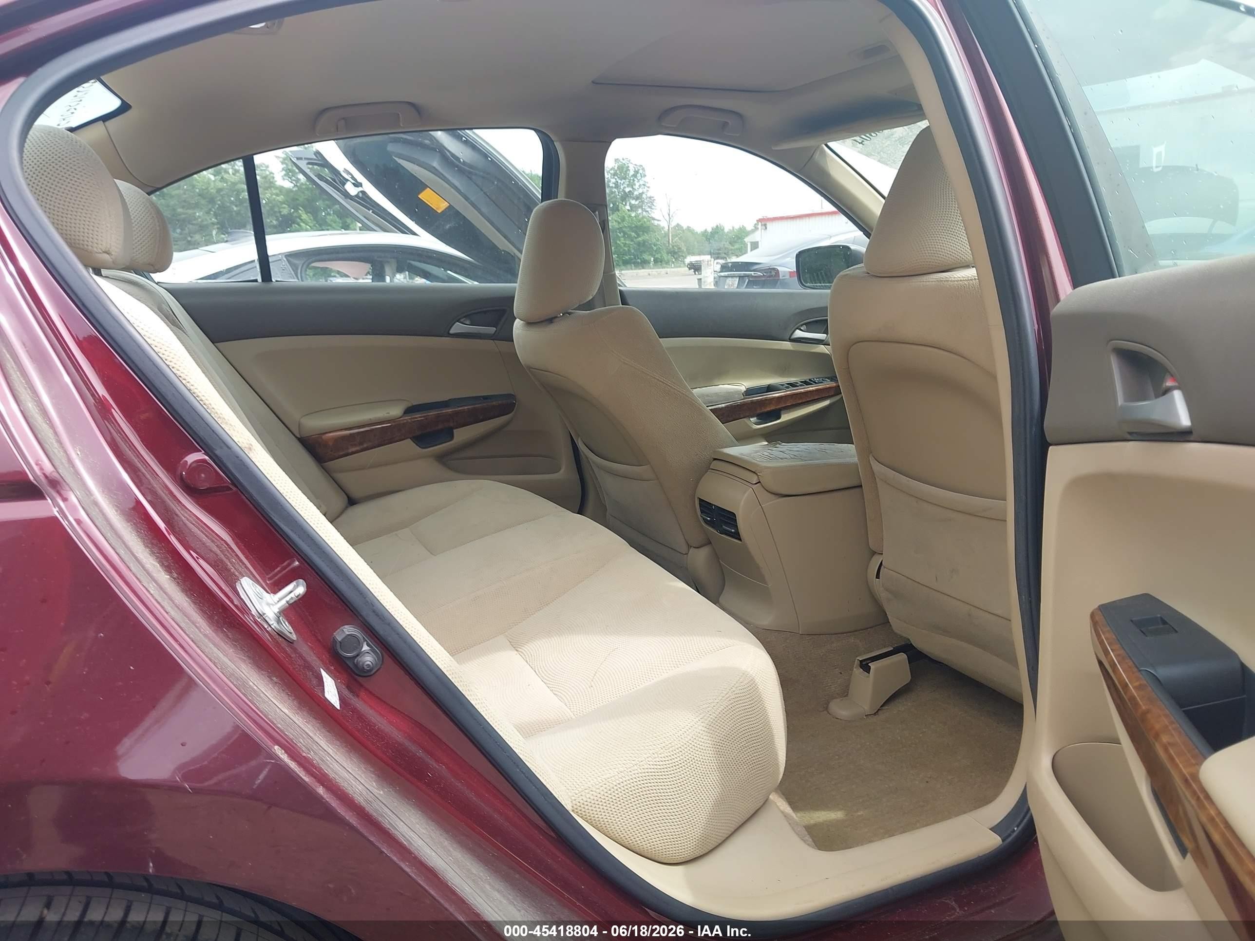 2010 Honda Accord 2.4 Ex Burgundy vin: 1HGCP2F78AA030594