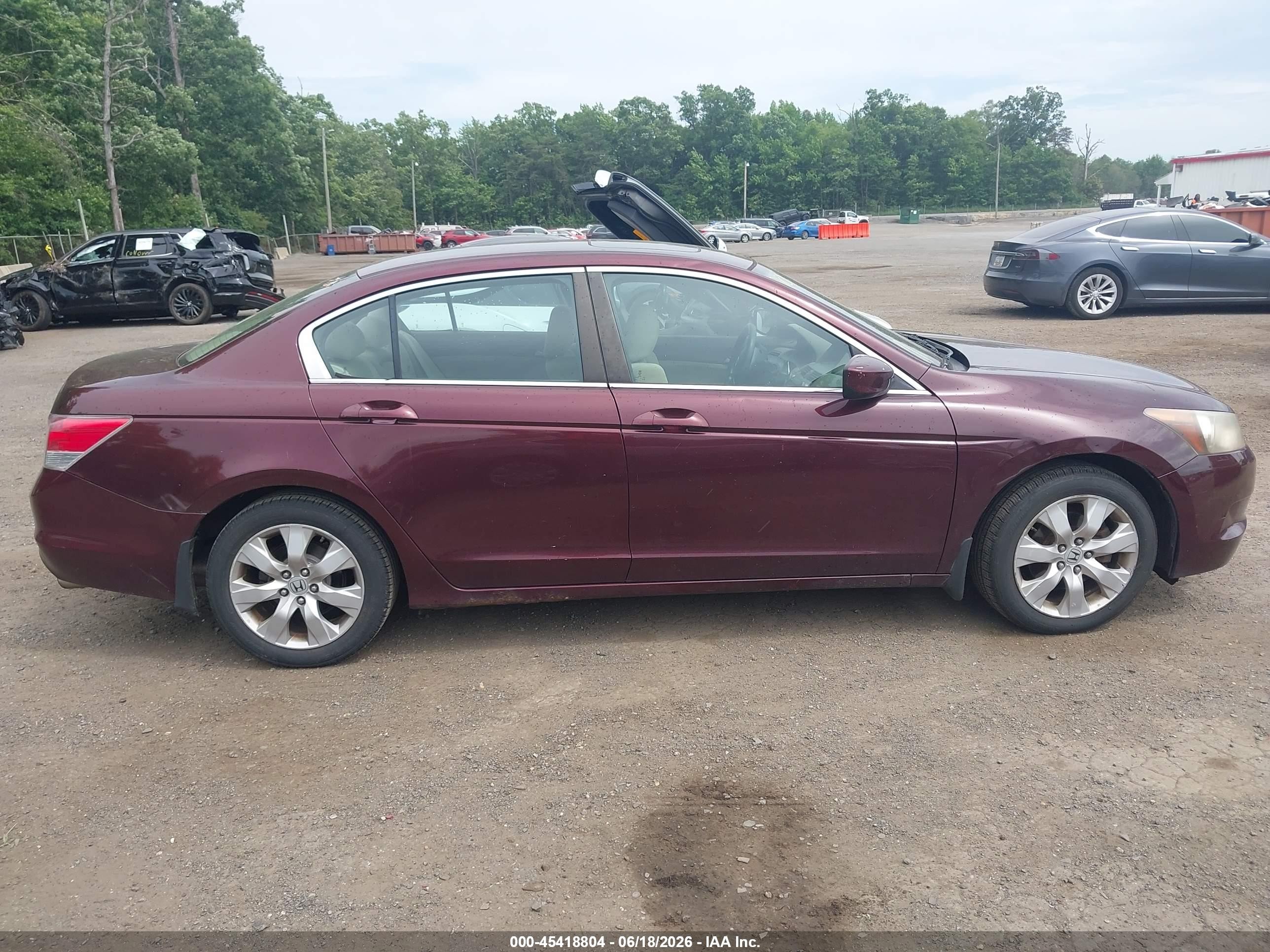 2010 Honda Accord 2.4 Ex Burgundy vin: 1HGCP2F78AA030594