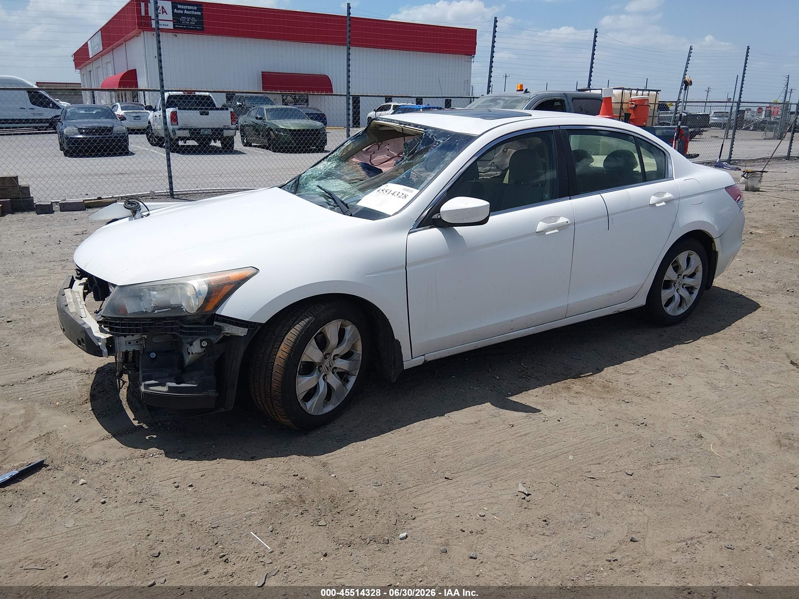 2010 Honda Accord 2.4 Ex Белый vin: 1HGCP2F78AA036749