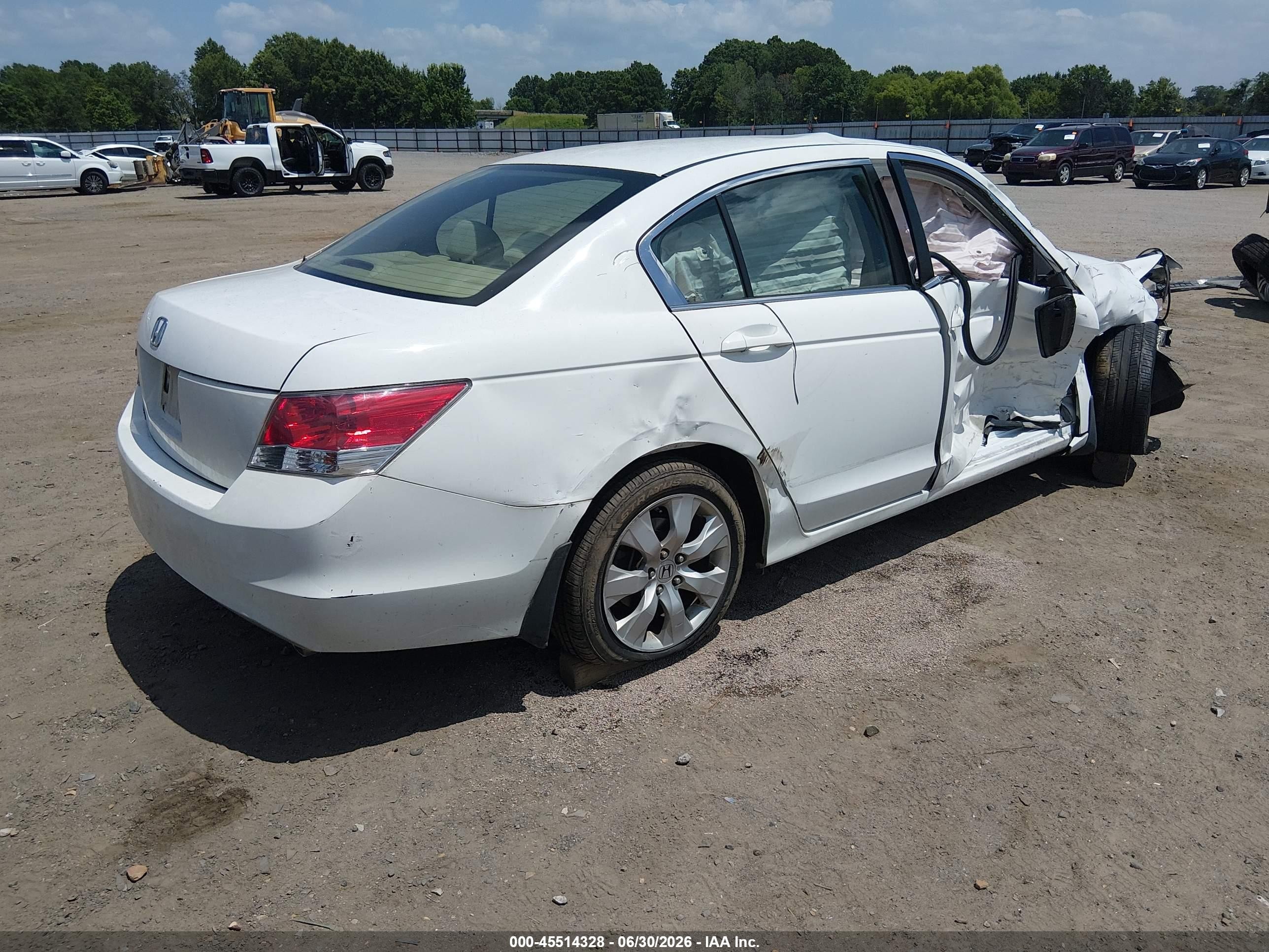 2010 Honda Accord 2.4 Ex Белый vin: 1HGCP2F78AA036749