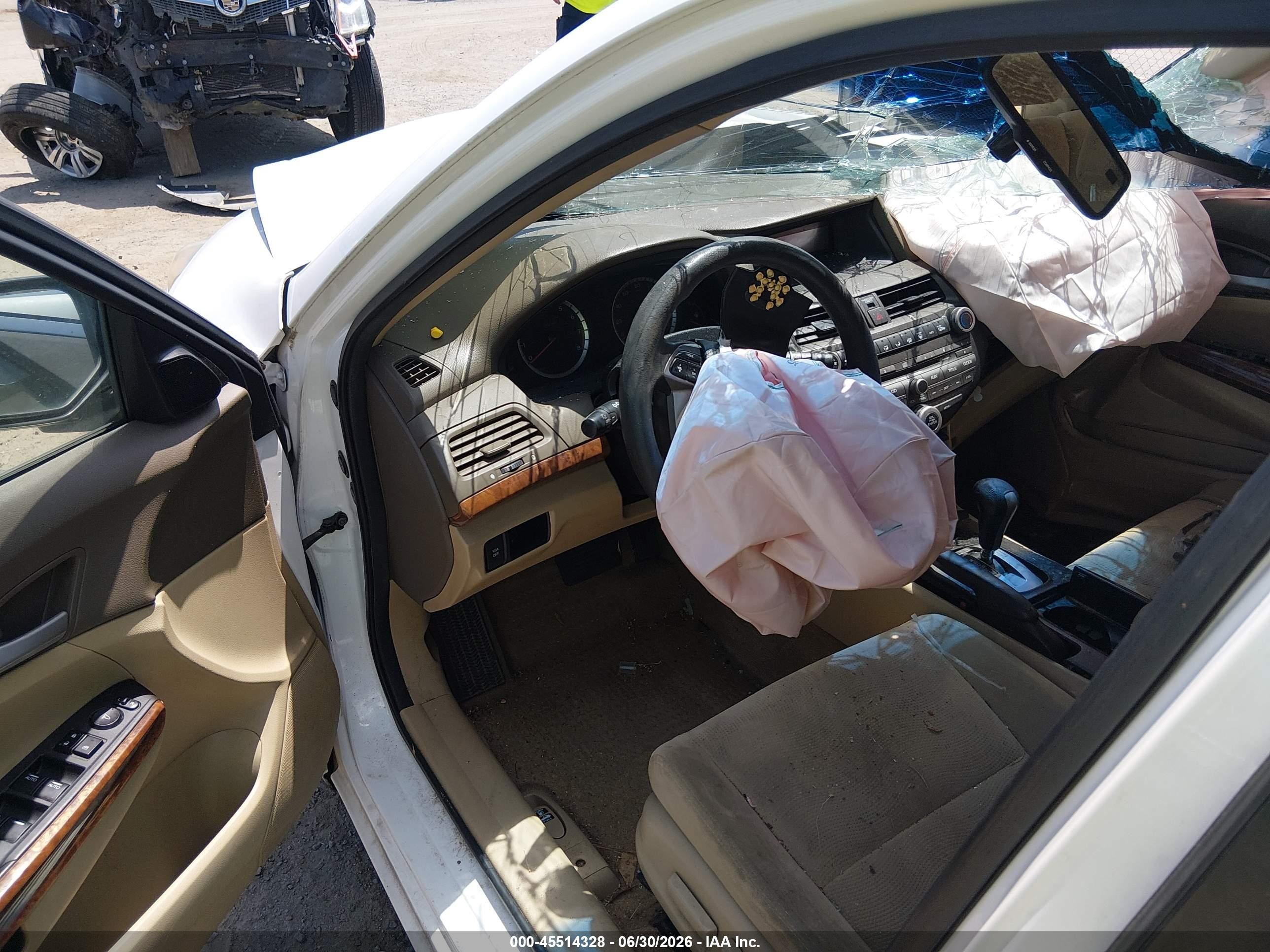 2010 Honda Accord 2.4 Ex Белый vin: 1HGCP2F78AA036749