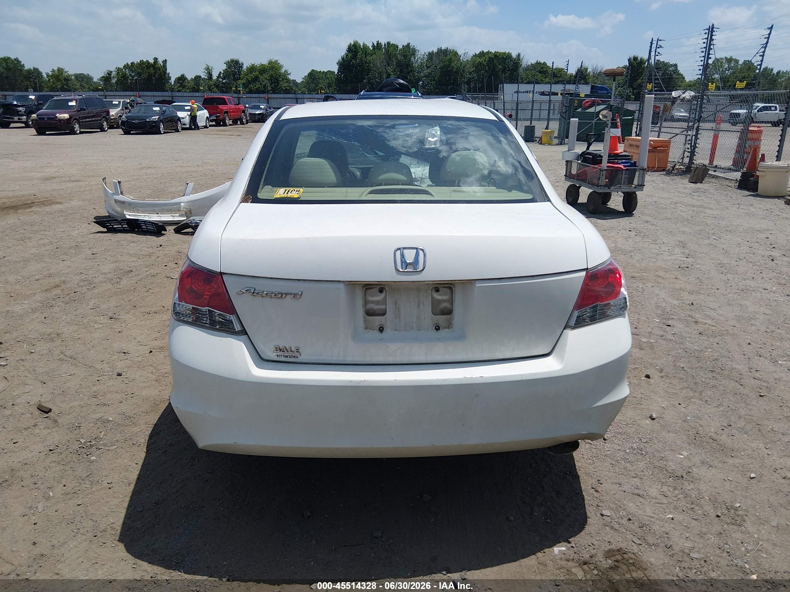 2010 Honda Accord 2.4 Ex Белый vin: 1HGCP2F78AA036749