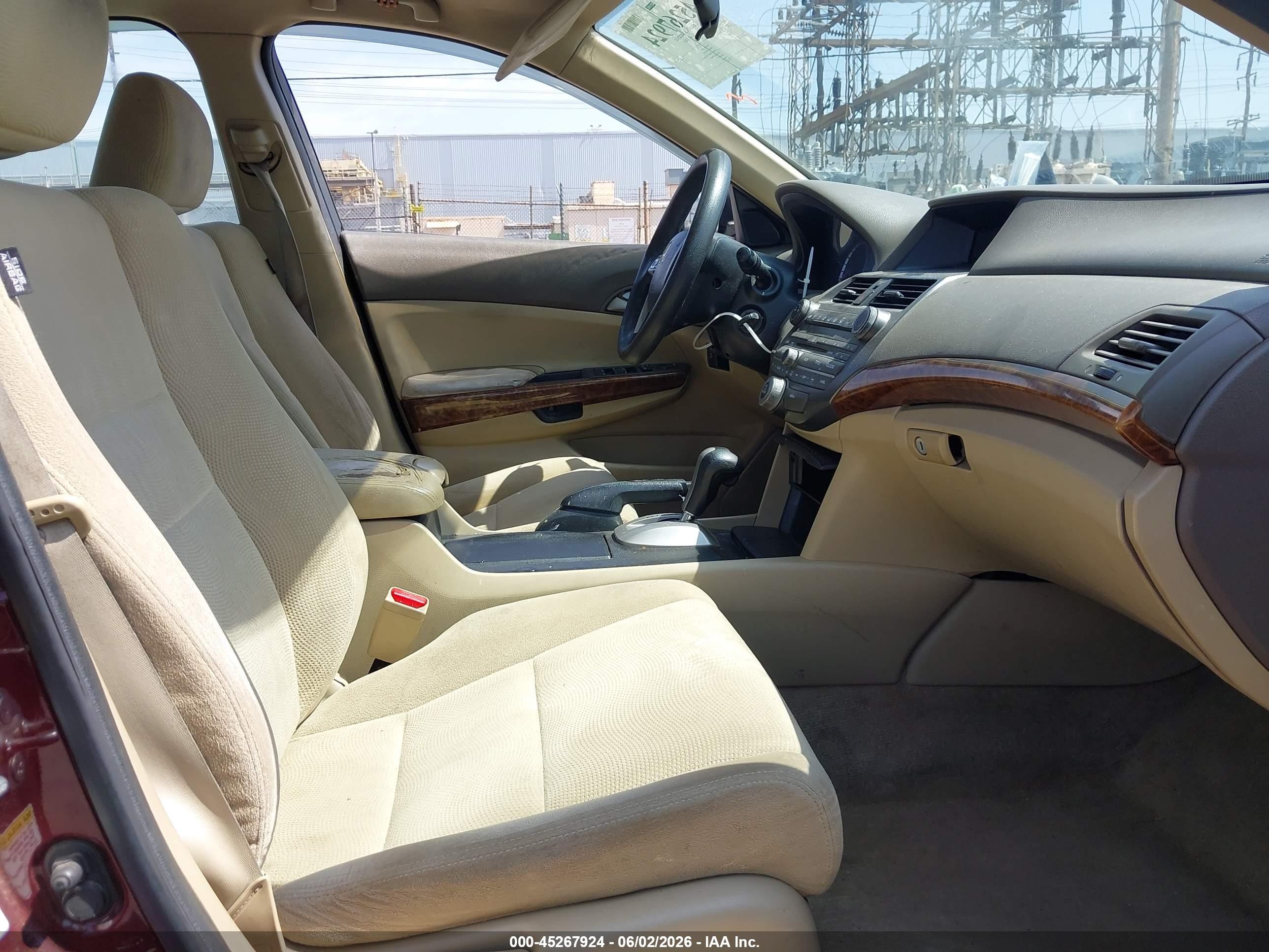 2010 Honda Accord 2.4 Ex Бордовый vin: 1HGCP2F78AA104953