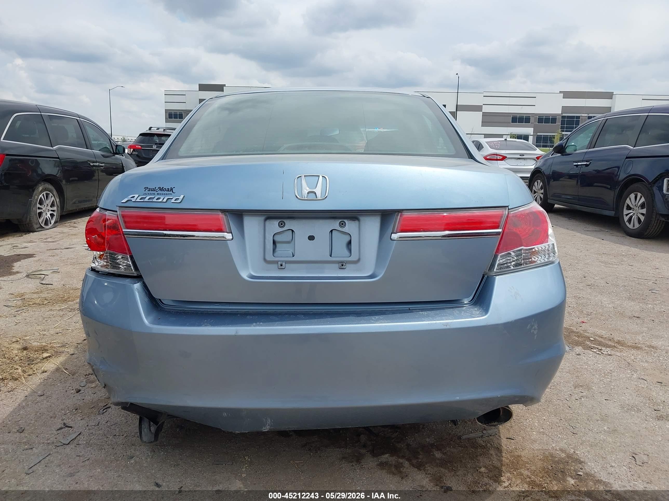 2011 Honda Accord 2.4 Ex Blue vin: 1HGCP2F78BA028149
