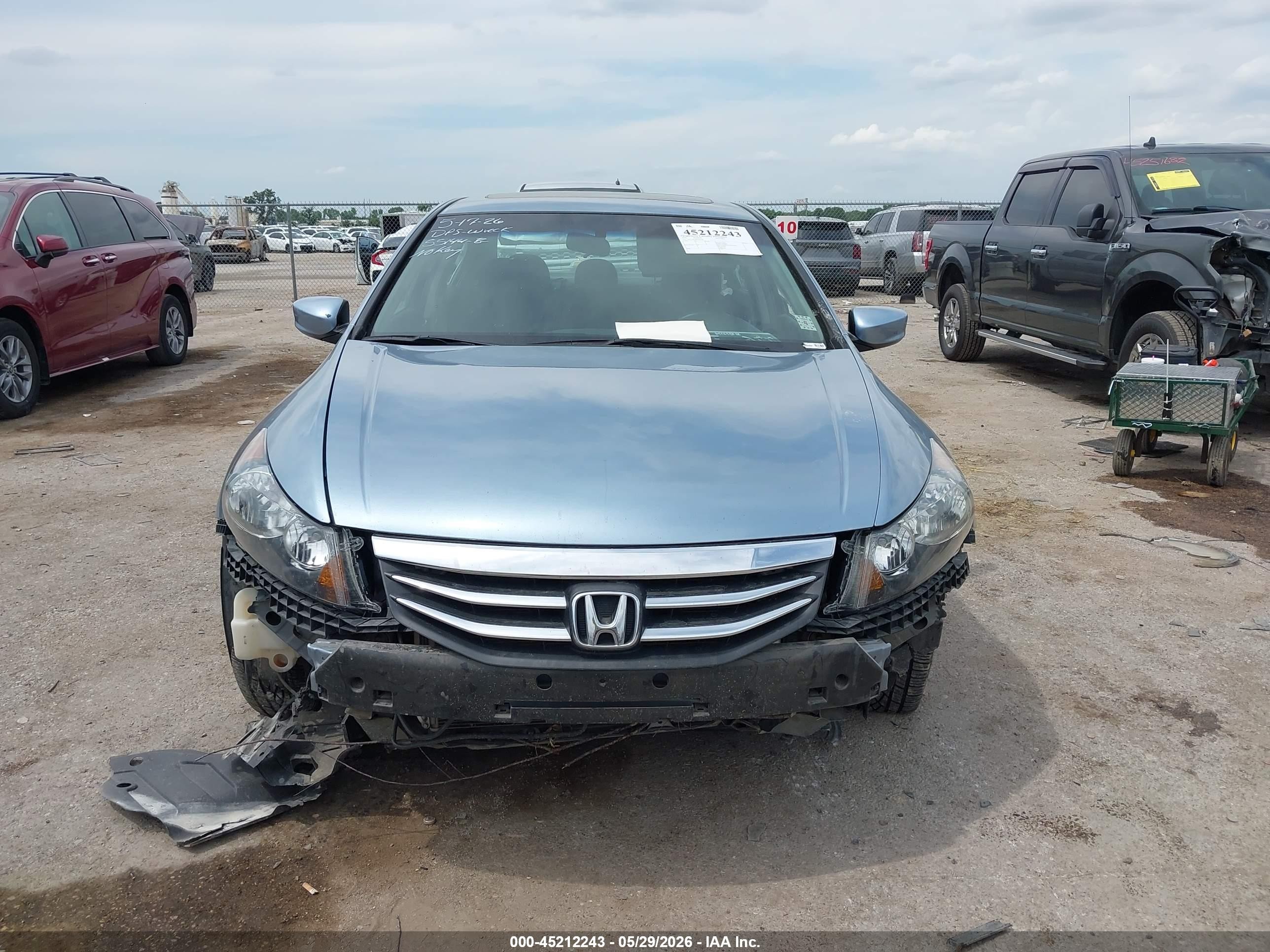 2011 Honda Accord 2.4 Ex Blue vin: 1HGCP2F78BA028149