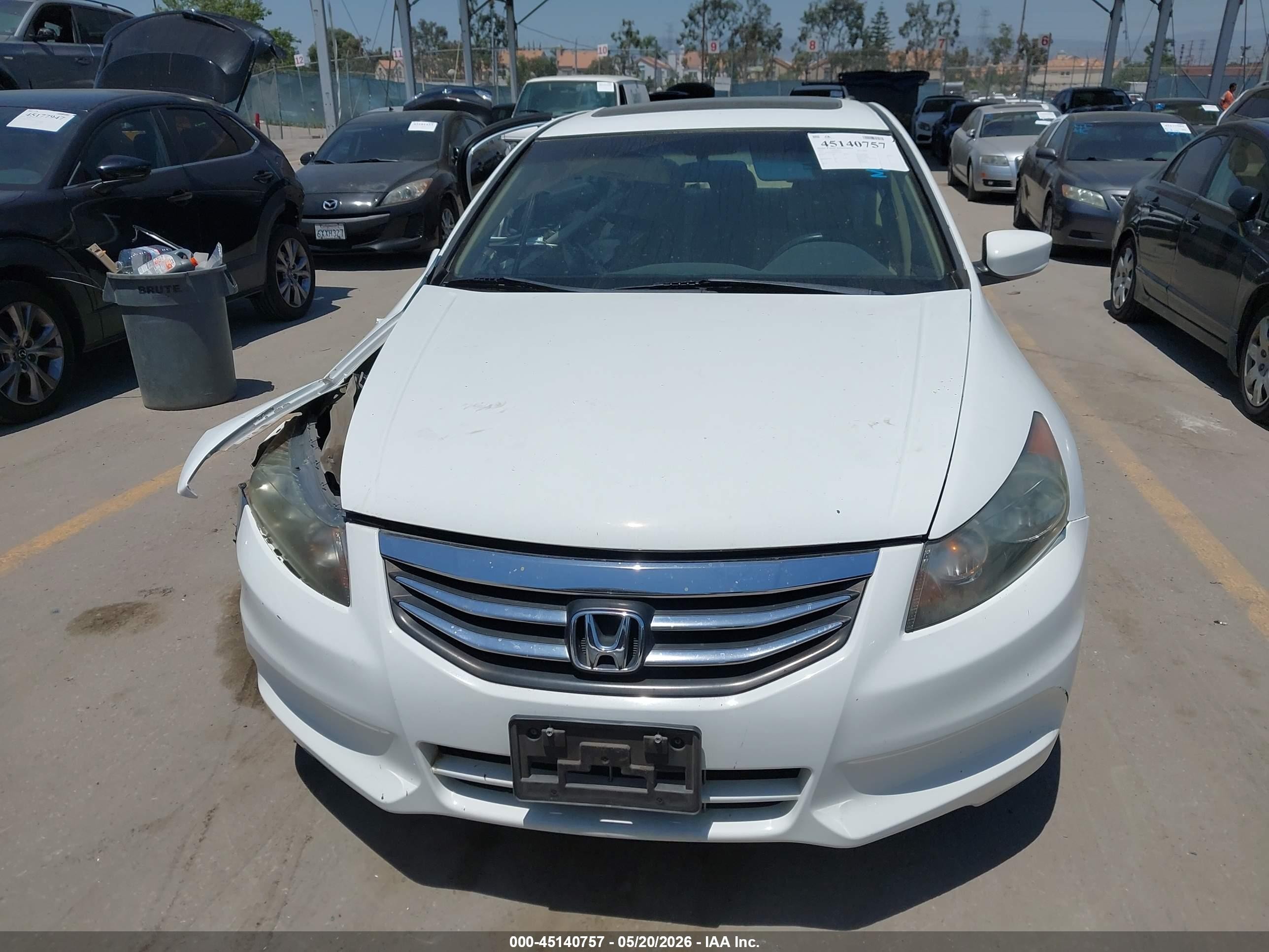 2011 Honda Accord 2.4 Ex Белый vin: 1HGCP2F78BA034811