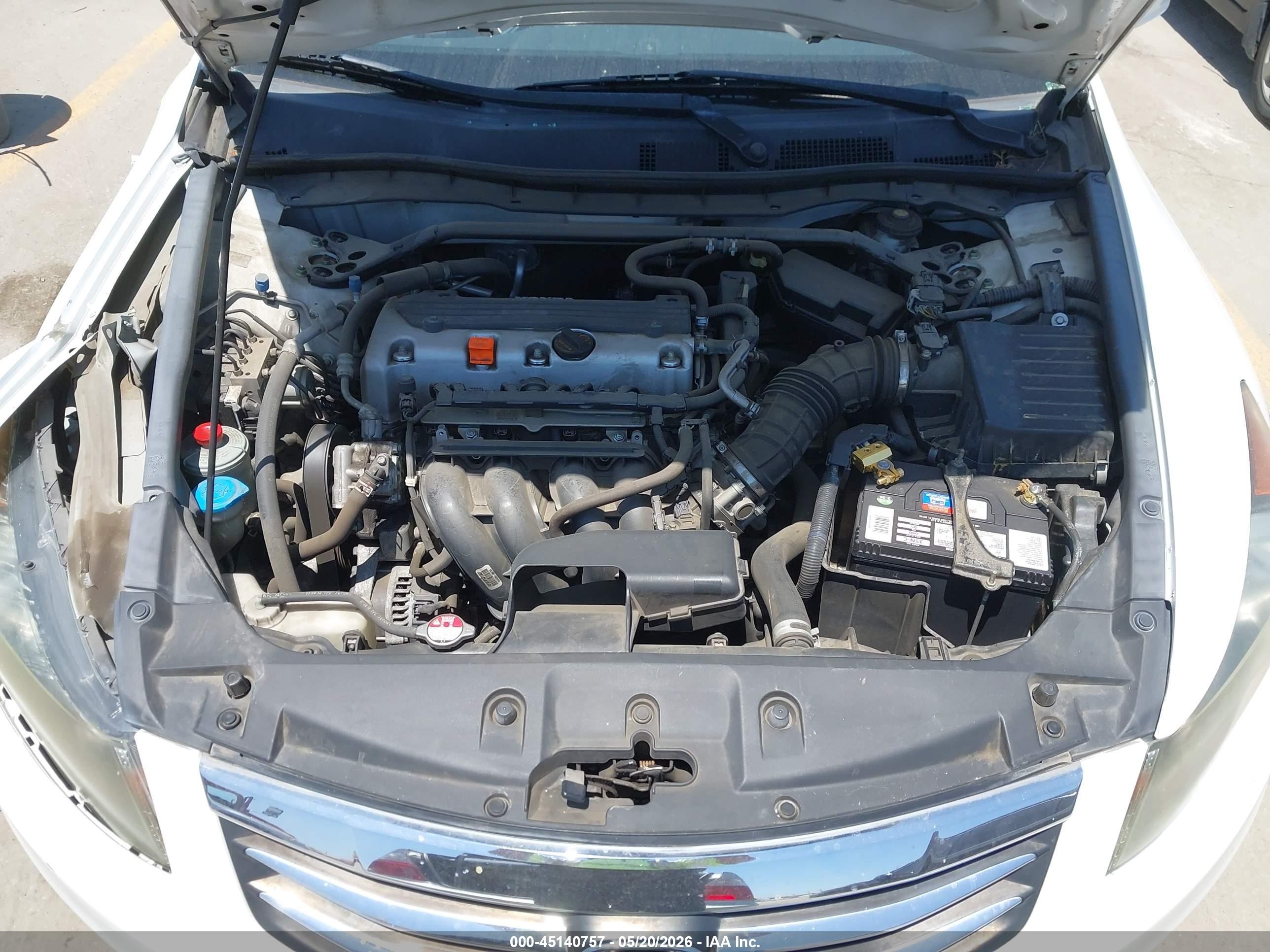 2011 Honda Accord 2.4 Ex Белый vin: 1HGCP2F78BA034811