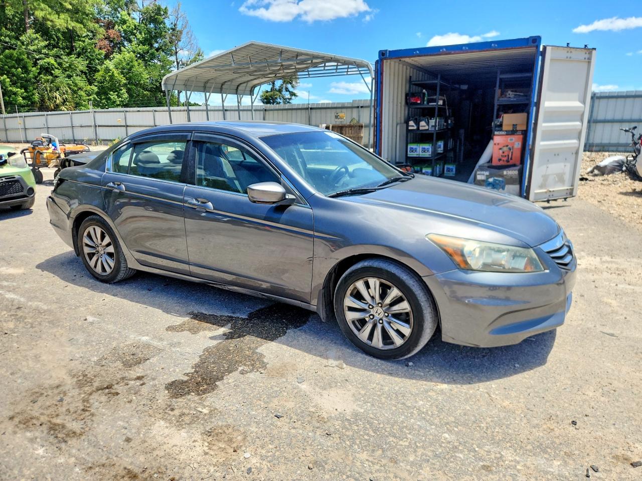 2011 Honda Accord Ex Gray vin: 1HGCP2F78BA068604