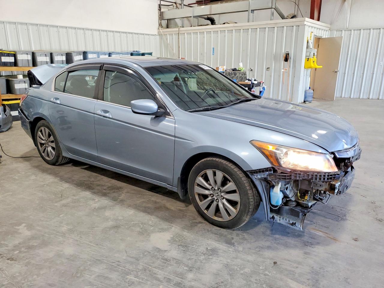 2011 Honda Accord Ex Blue vin: 1HGCP2F78BA071695